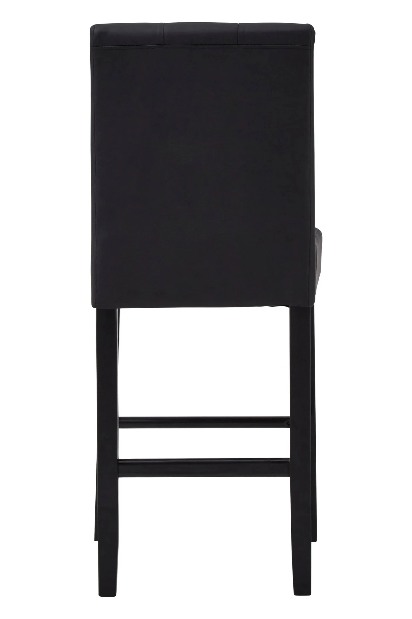 Regents Park Black Leather Effect High Back Bar Chair - Seating, photo 3 of 7