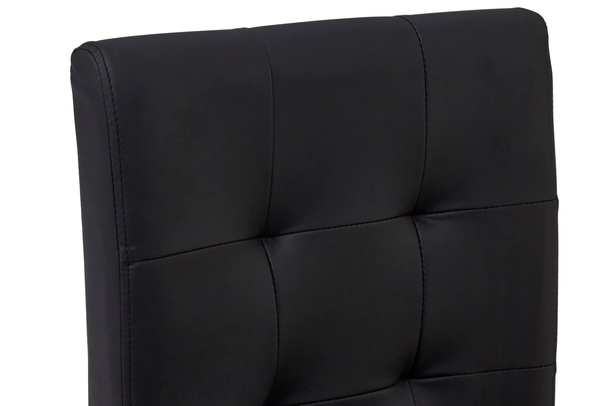 Regents Park Black Leather Effect High Back Bar Chair - Seating, photo 7 of 7