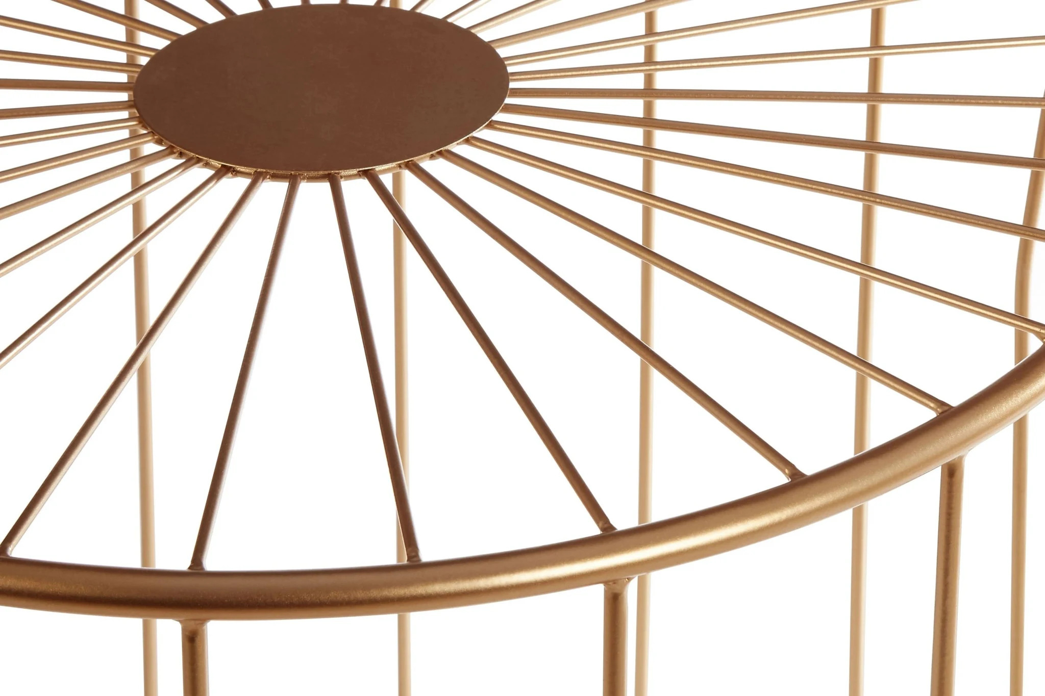 Lexi Gold Wire Frame Set of 2 Side Tables - Tables, photo 5 of 5