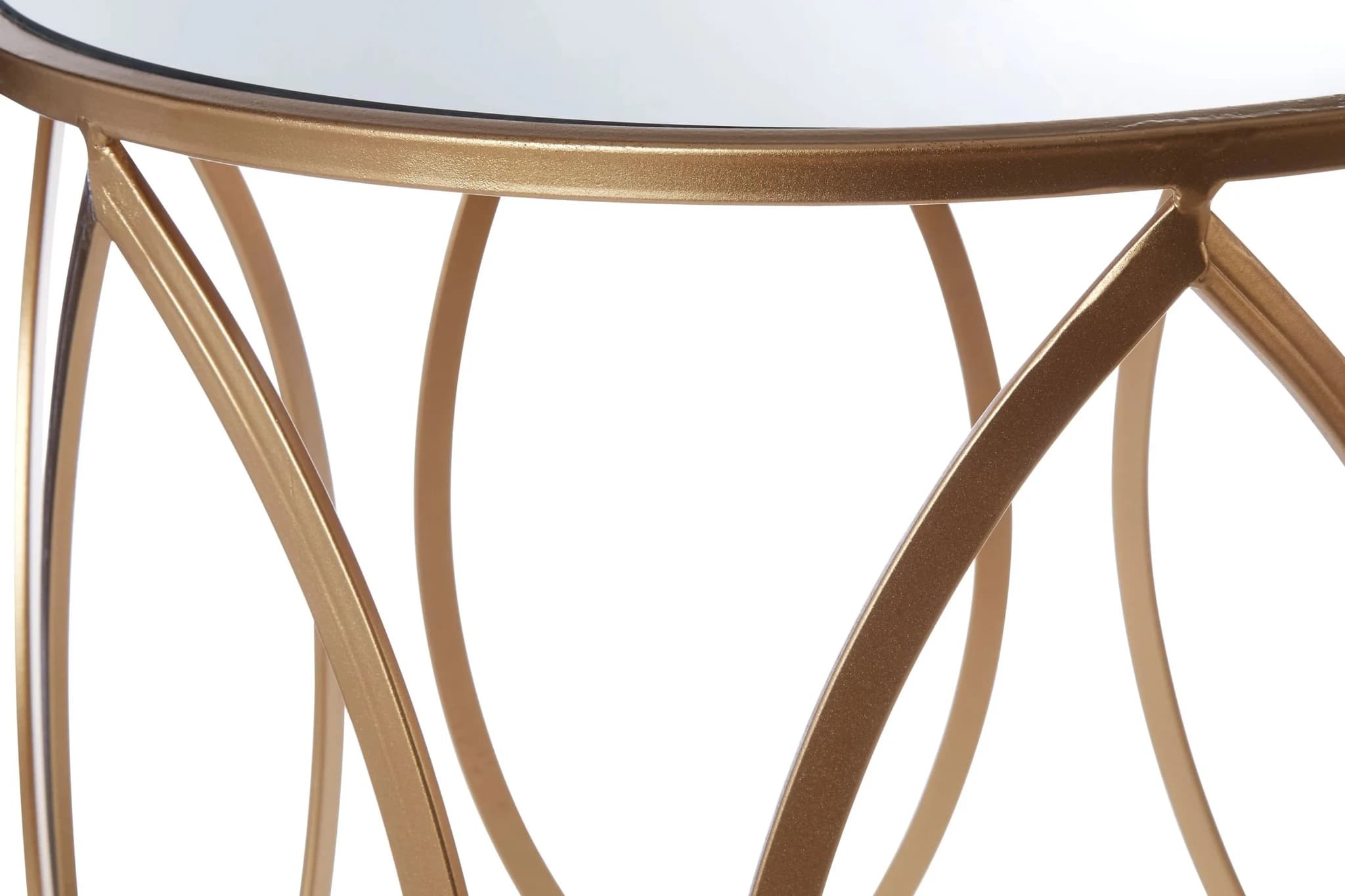 Arcana Set Of Two Gold Finish Side Tables - Tables, photo 7 of 8