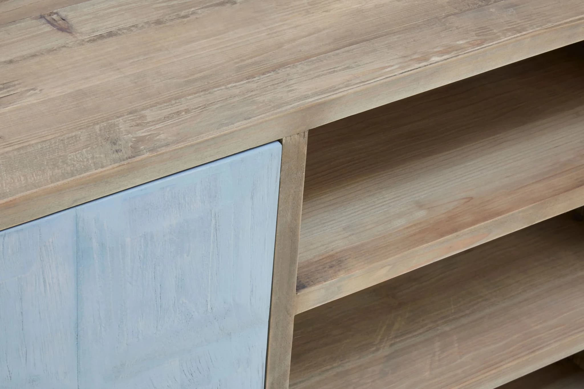 Papua White Wash Wooden Sideboard - Bookcases & shelving, photo 7 of 8