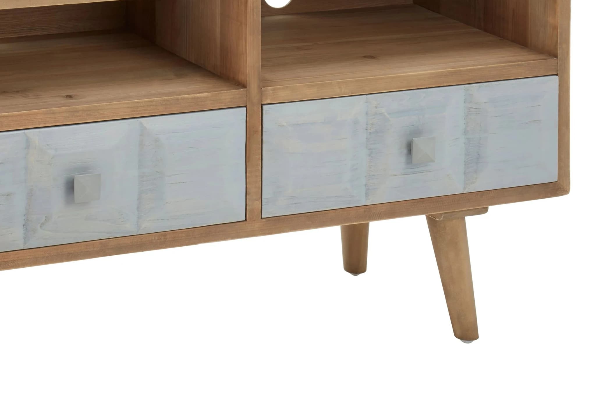 Papua Whitewash Pine Wood Media Unit - Bookcases & shelving, photo 7 of 8