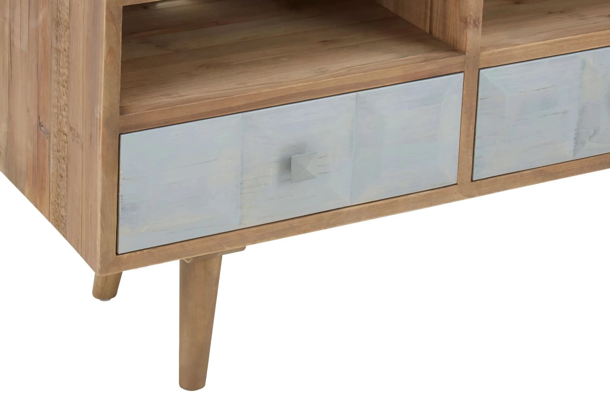 Papua Whitewash Pine Wood Media Unit - Bookcases & shelving, photo 5 of 8