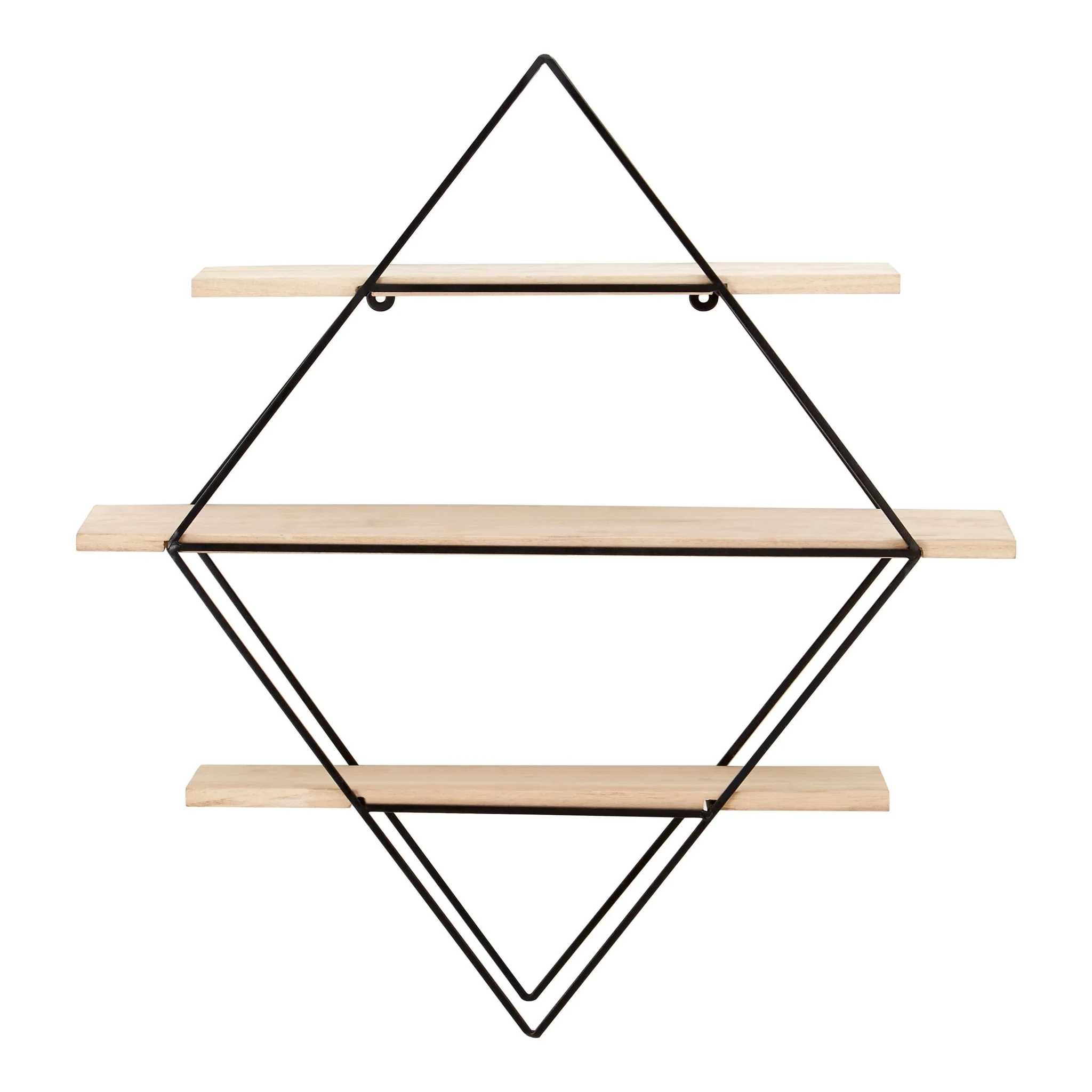Brixton 3 Tier Rhombus Wall Shelf - Bookcases & shelving, photo 3 of 5