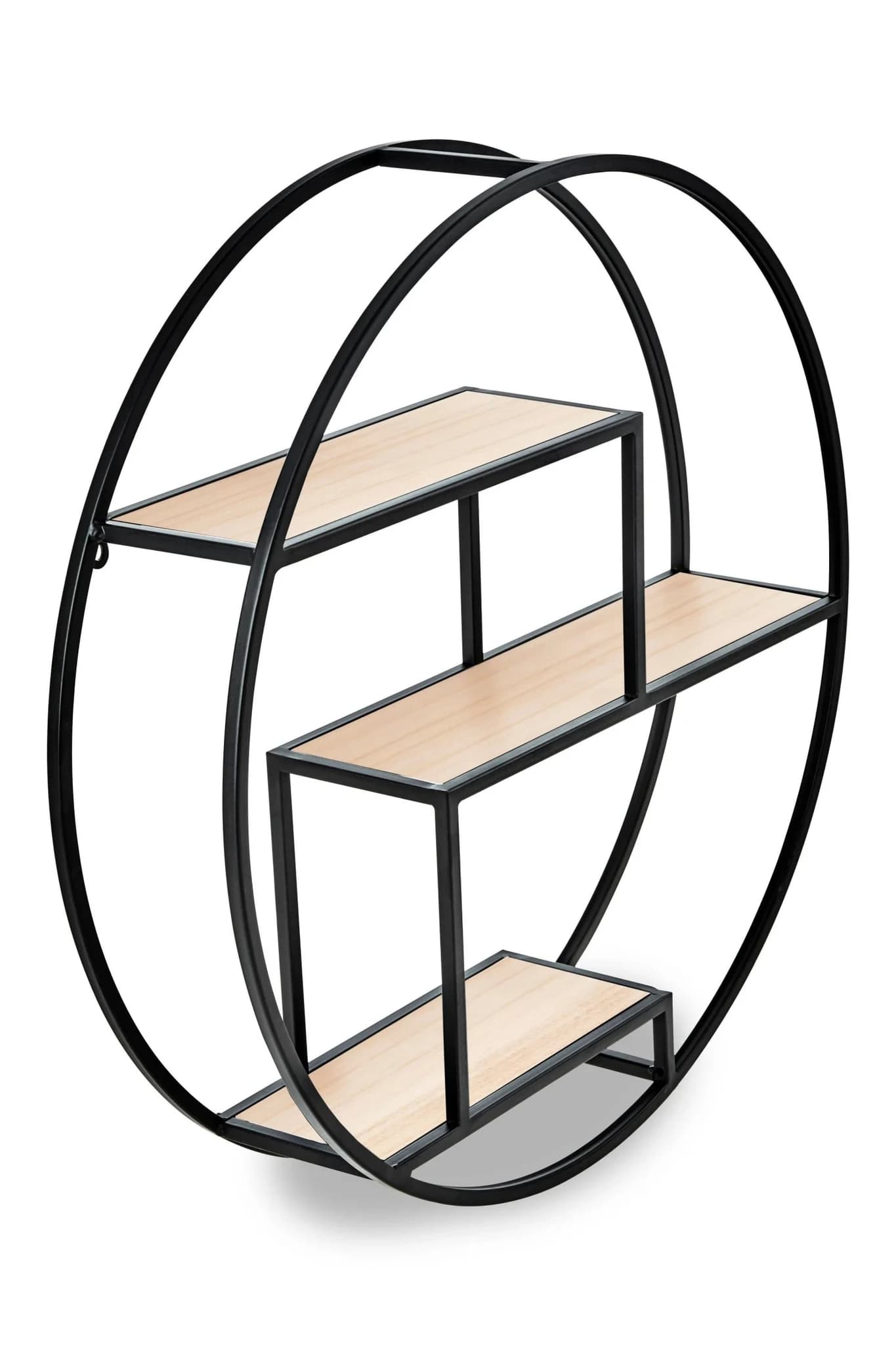 Brixton 3 Tier Round Metal Wall Shelf - Bookcases & shelving, photo 2 of 5
