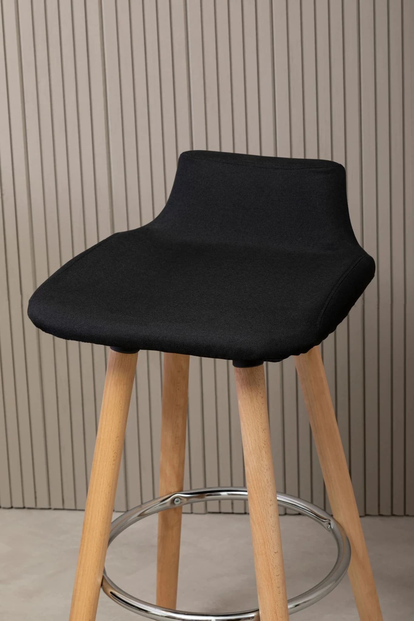 Stockholm Black Leather Effect Quilted Bar Stool - Seating, photo 3 of 8