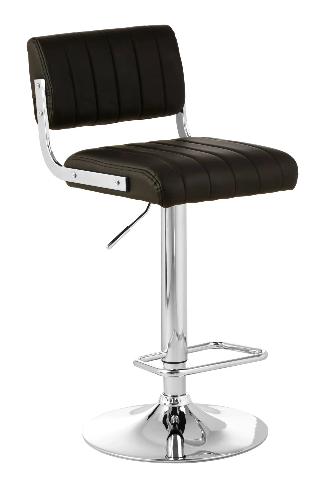Stockholm Black Channel Design Seat Bar Stool - Seating, photo 4 of 6