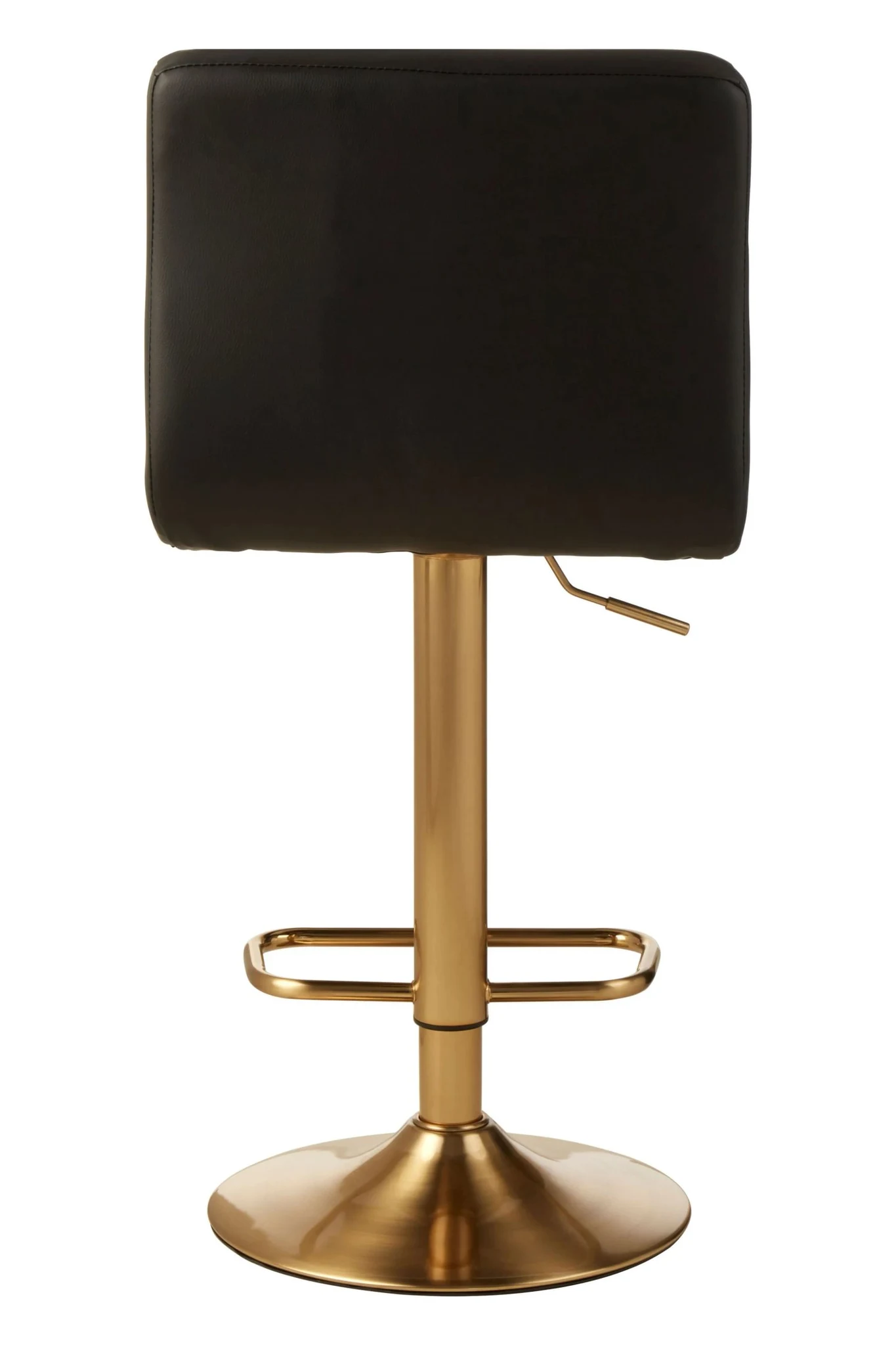 Baina Black Faux Leather Bar Stool - Seating, photo 2 of 6