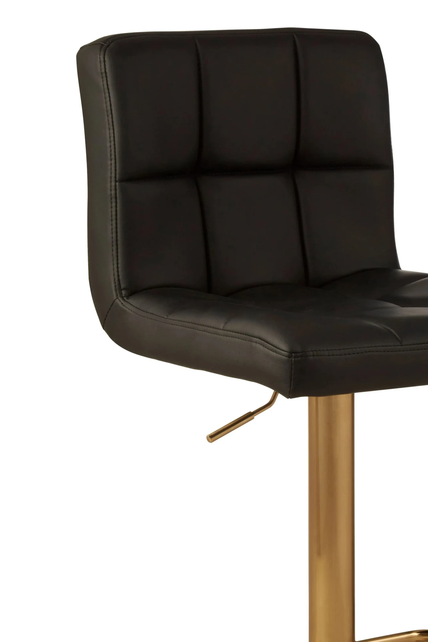 Baina Black Faux Leather Bar Stool - Seating, photo 6 of 6