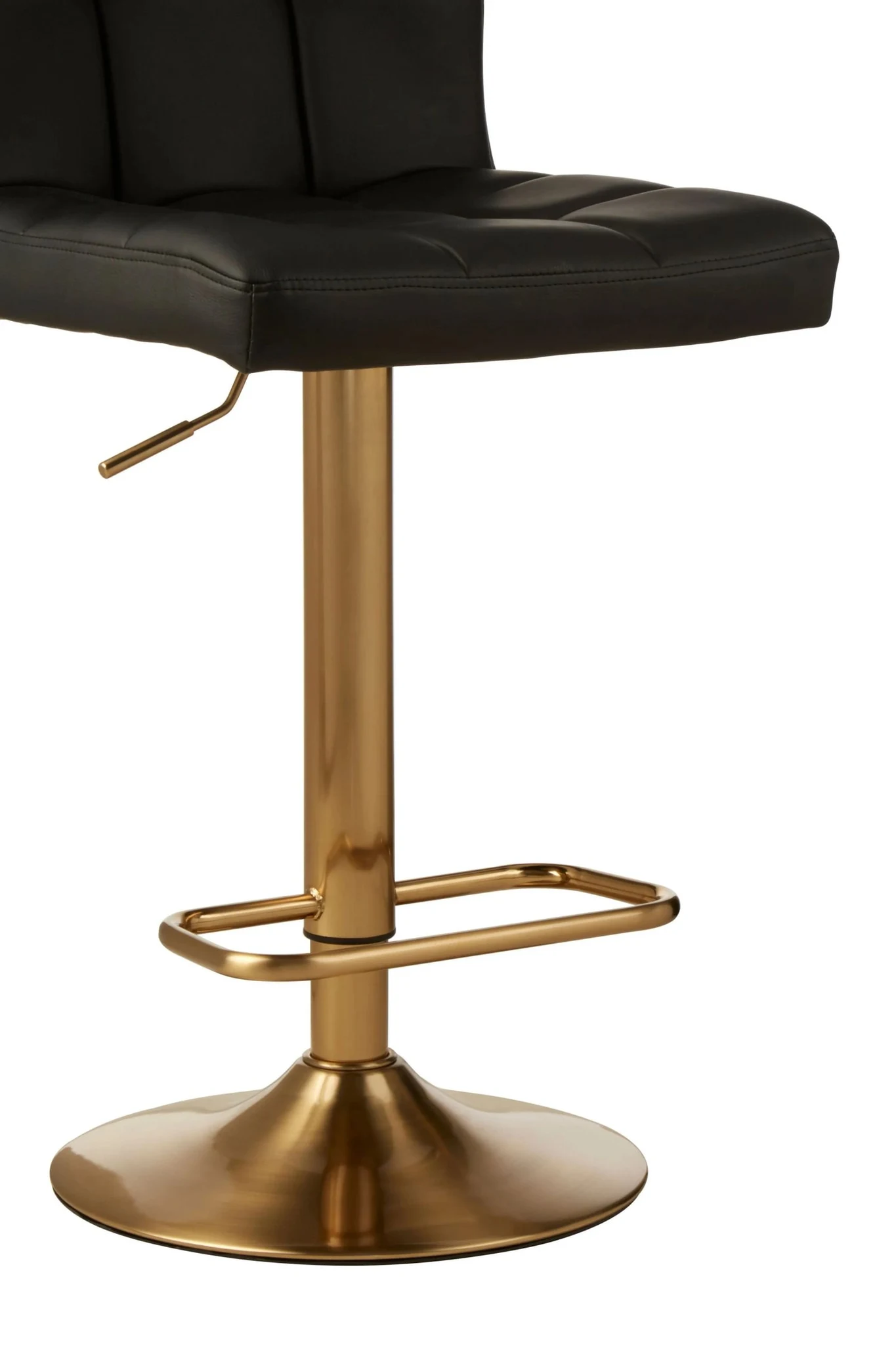 Baina Black Faux Leather Bar Stool - Seating, photo 5 of 6