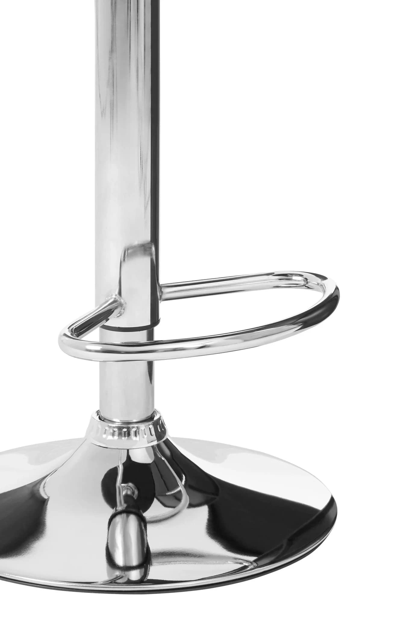 Baina Black Acrylic Bar Stool with Chrome Base - Seating, photo 5 of 6