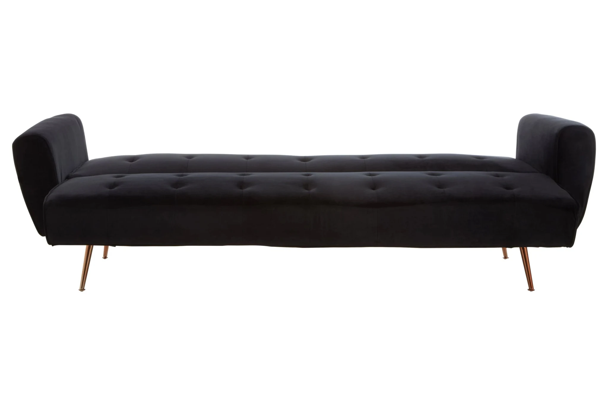 Hayton Black Velvet Sofa Bed - Seating, photo 4 of 8