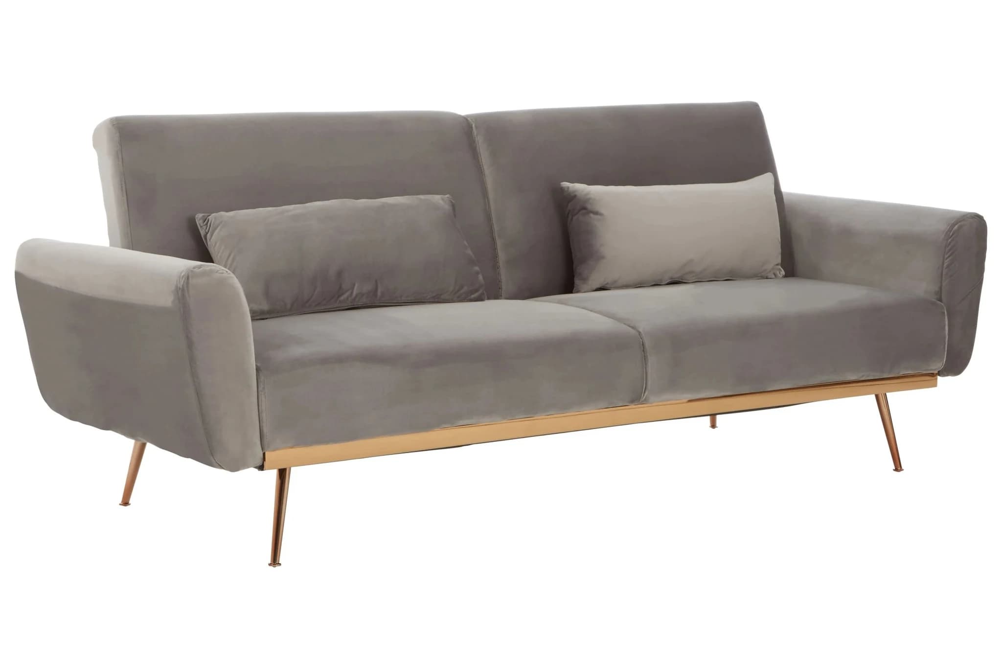 Hatton Grey Velvet Sofa Bed - Seating, photo 7 of 8