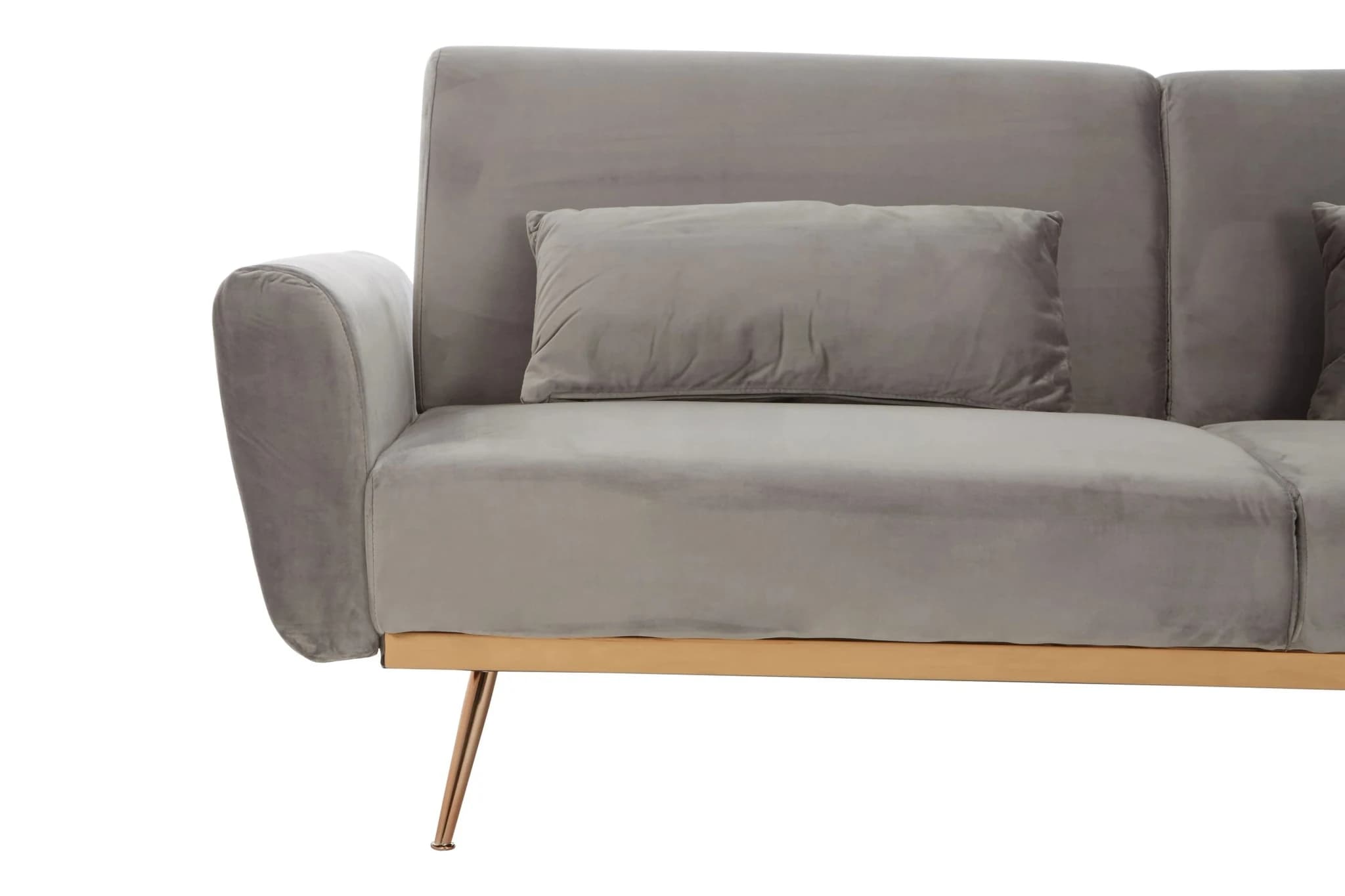 Hatton Grey Velvet Sofa Bed - Seating, photo 8 of 8