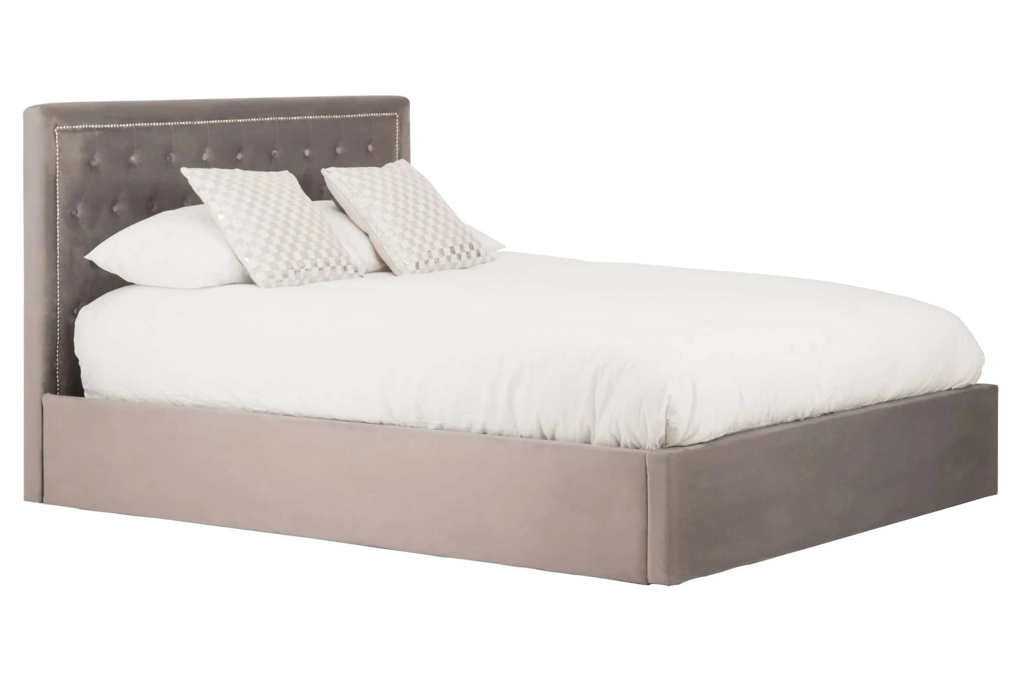 Hannah Grey Ottoman King Bed - Furniture, photo 8 of 8
