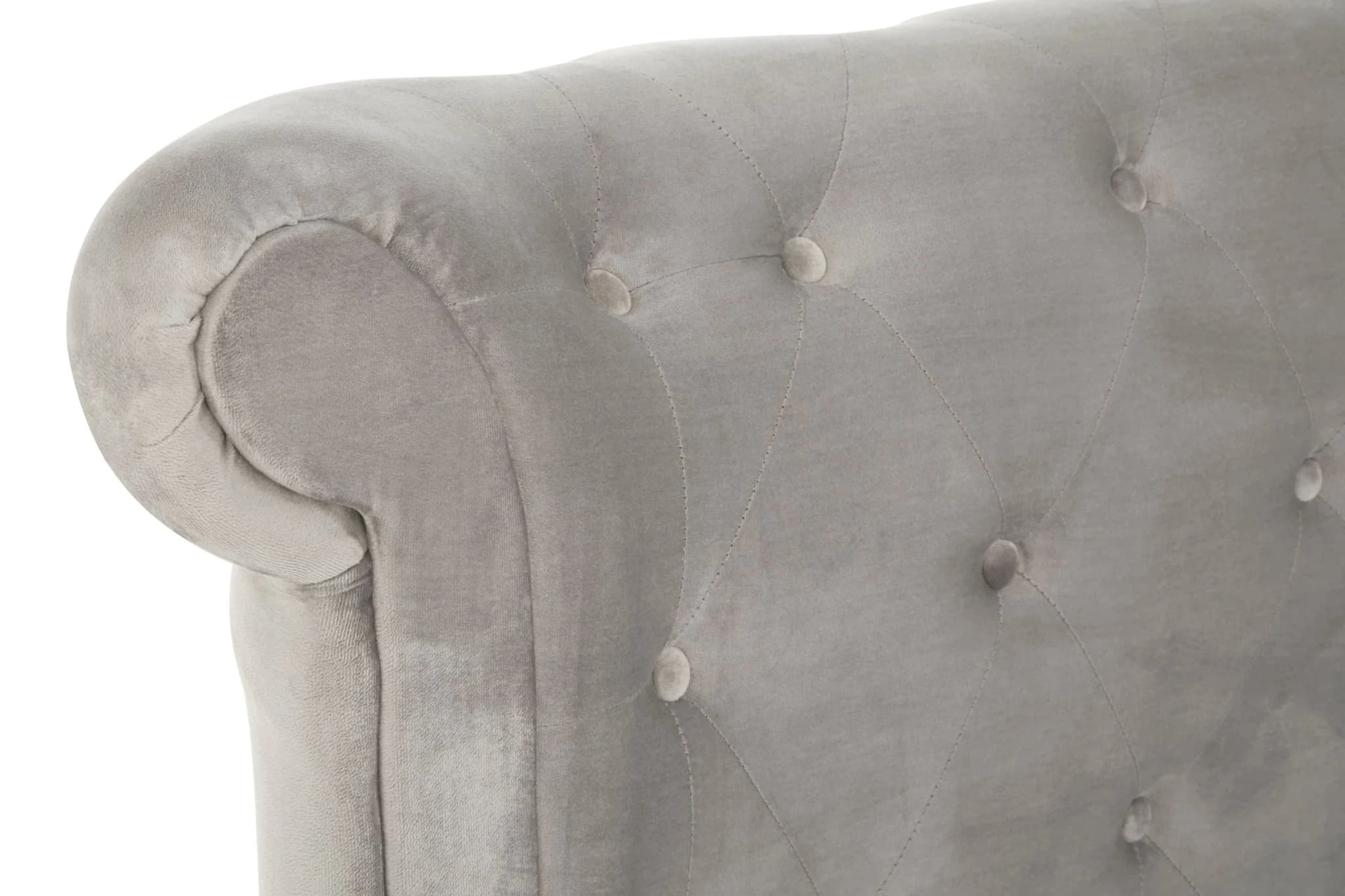 Edison Grey Brushed Velvet Ottoman King Bed - Furniture, photo 6 of 6