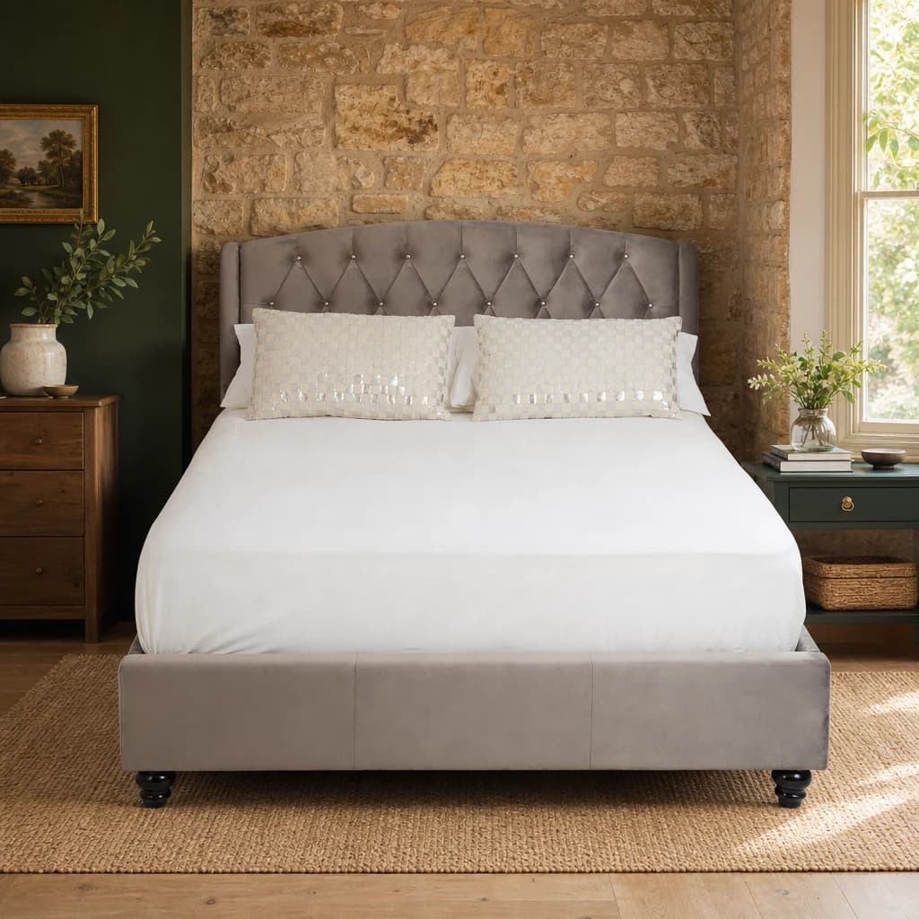 Josephine Steel Shade Double Bed - Furniture, photo 1 of 7