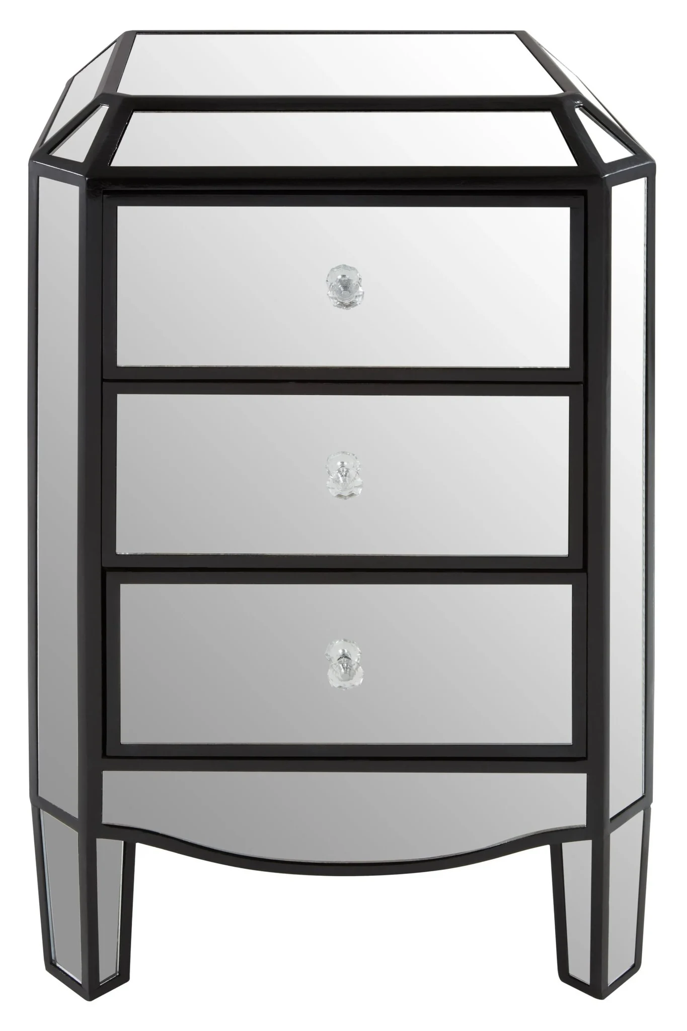 Tiffany Mirrored Chest of 3 Drawers - Bookcases & shelving, photo 4 of 8
