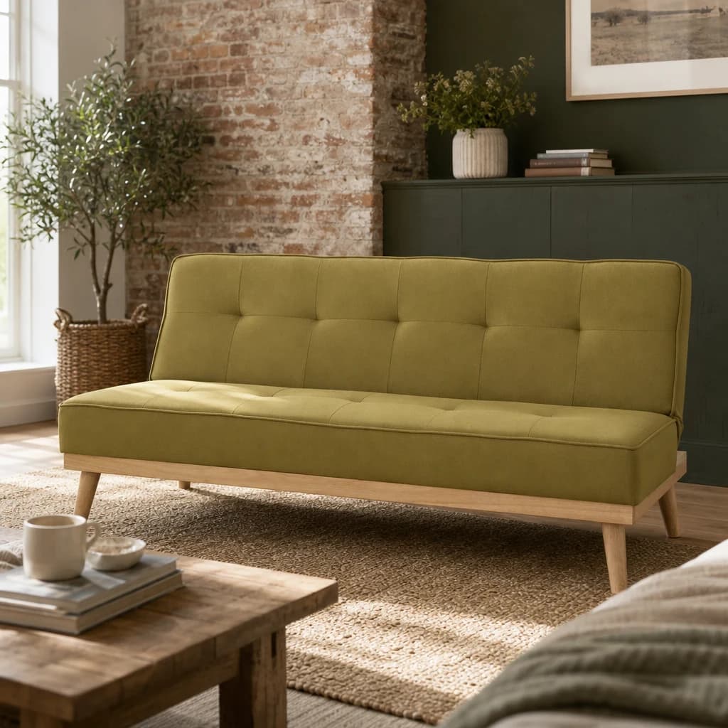 Stockholm 3 Seat Green Sofa Bed - Seating, photo 1 of 8