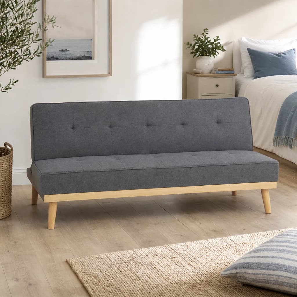 Stockholm 3 Seat Grey Sofa Bed - Seating, photo 1 of 8