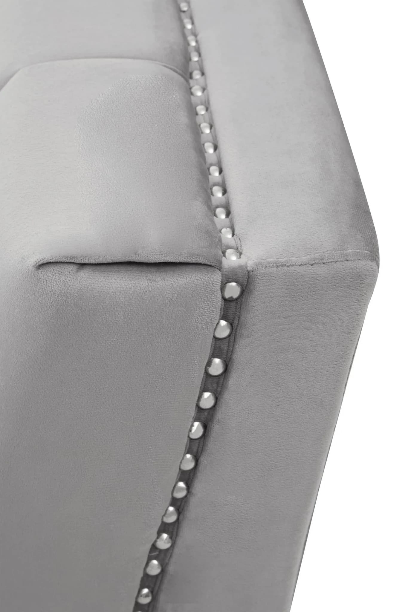 Hansa Two Seat Grey Velvet Sofa - Seating, photo 7 of 8