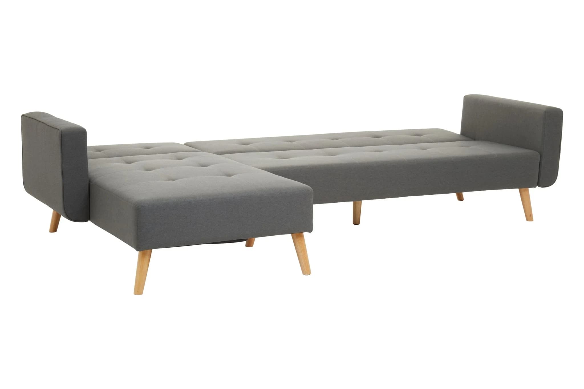 Hansa Hagen Grey Linen Corner Sofa Bed - Seating, photo 7 of 8