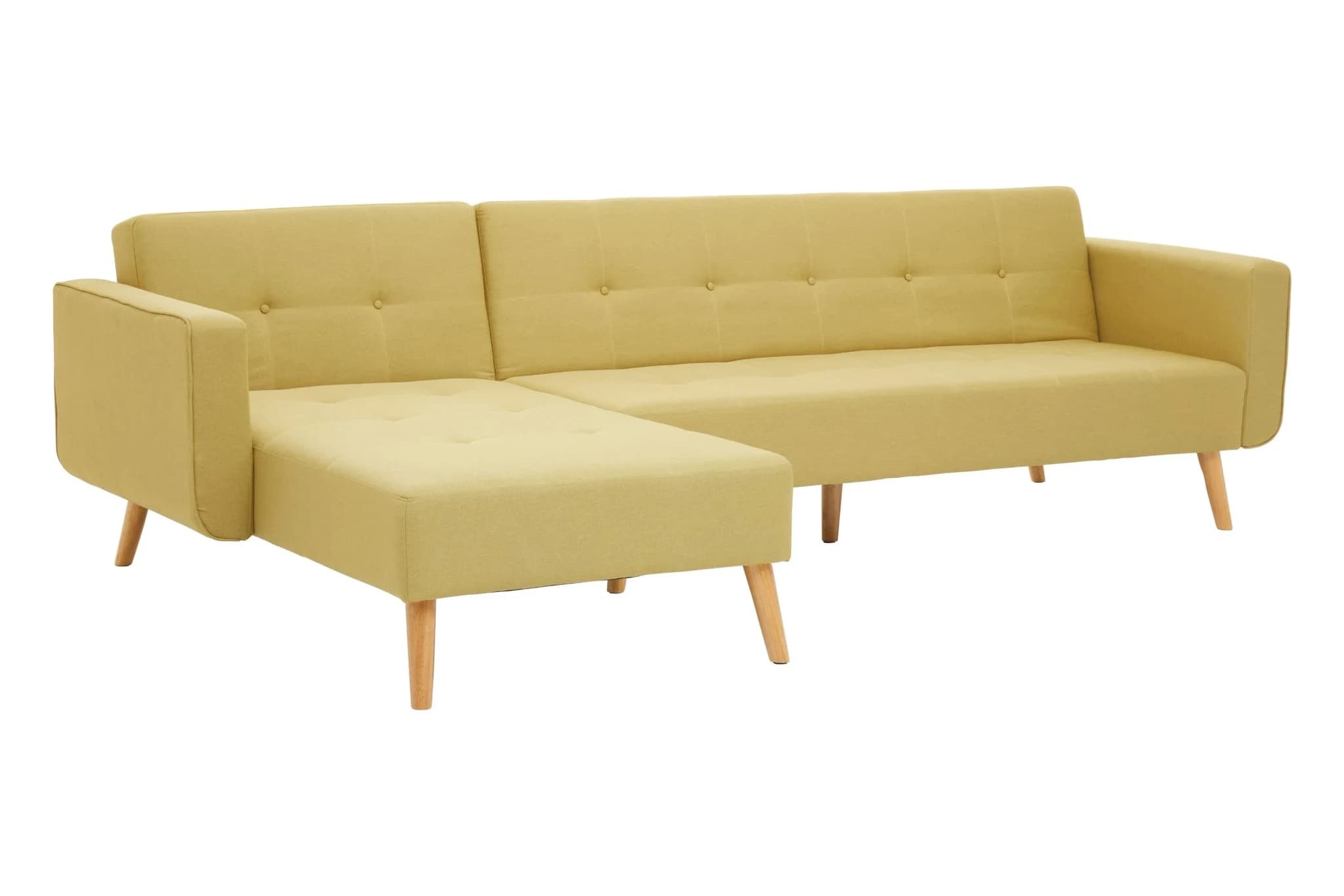 Hansa Hagen Olive Linen Corner Sofa Bed - Seating, photo 8 of 8