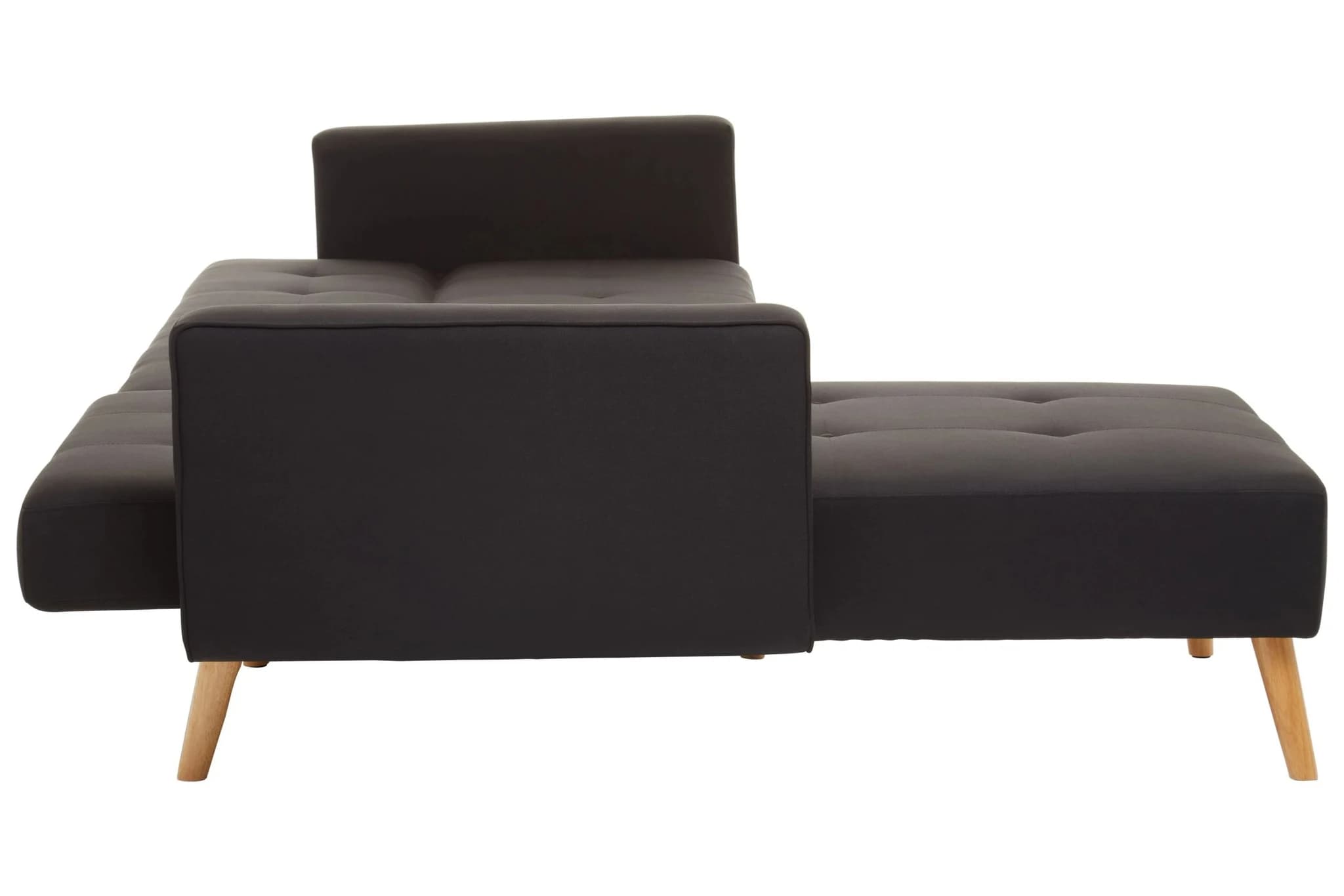 Hansa Hagen Black Linen Corner Sofa Bed - Seating, photo 5 of 8