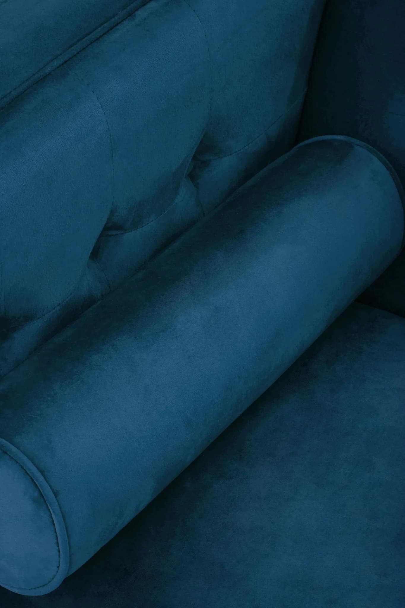 Helia 3 Seat Blue Velvet Sofa - Seating, photo 7 of 8