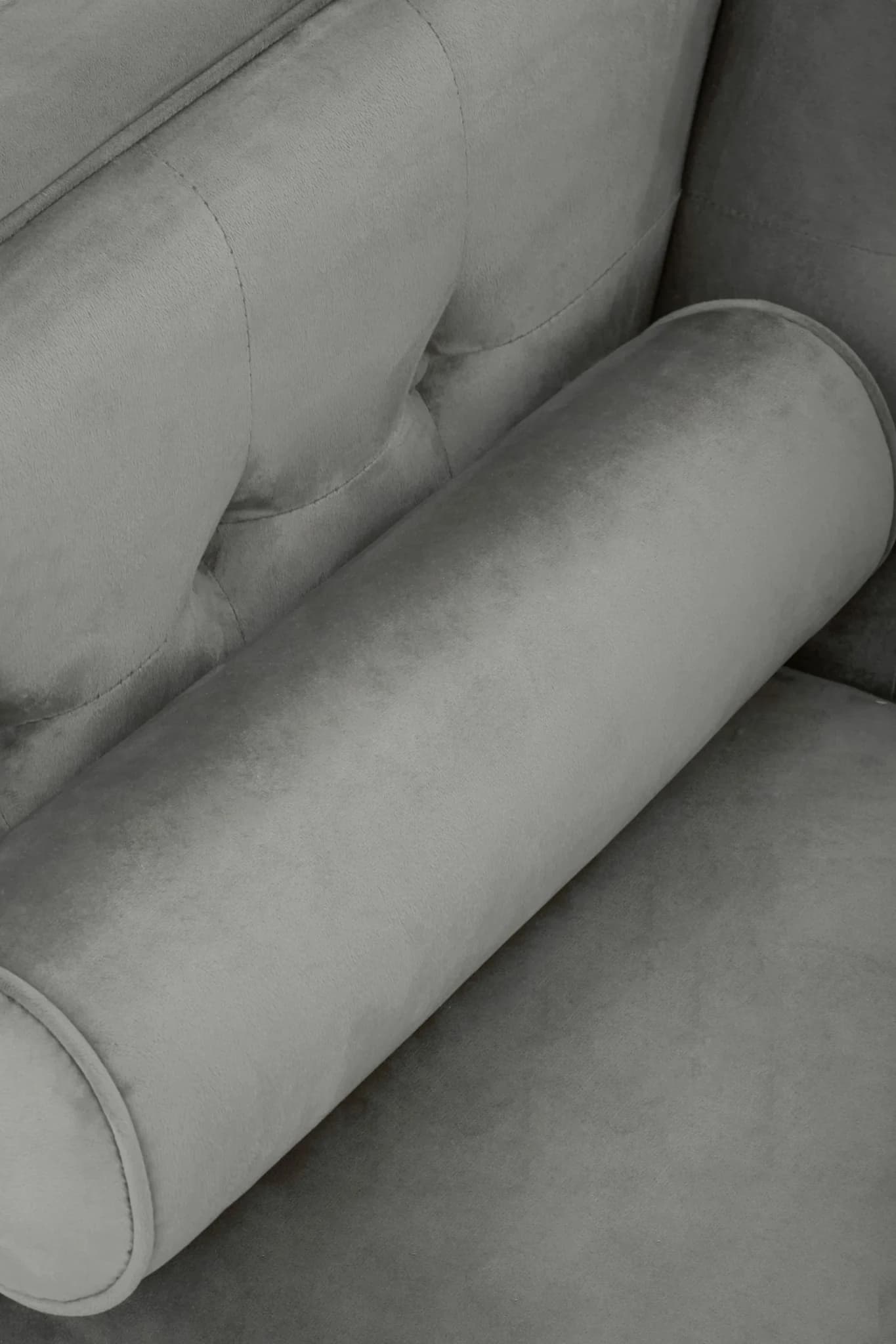 Helia 3 Seat Grey Velvet Sofa - Seating, photo 7 of 8