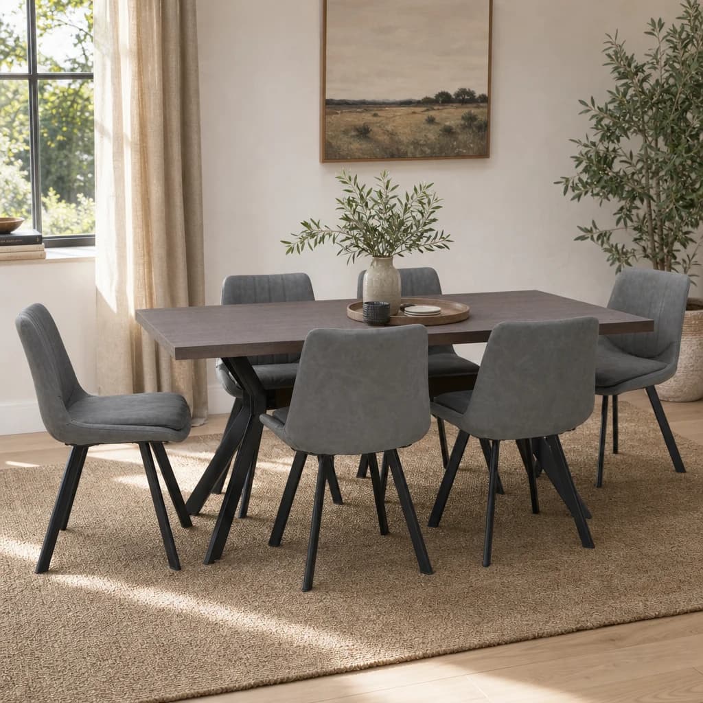 Westford Rectangle Dining Table with 6 Chairs Set - Seating, photo 1 of 8