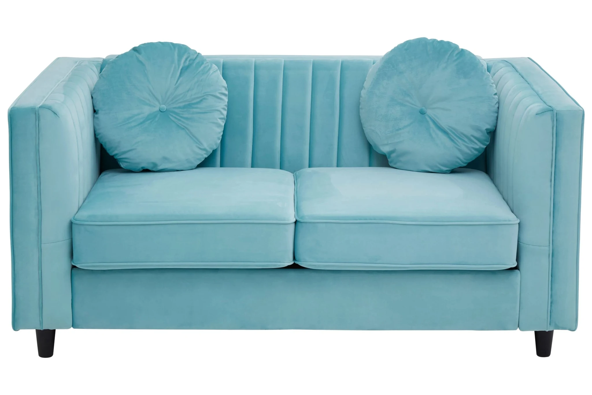 Farah Two Seat Green Velvet Sofa - Seating, photo 5 of 8