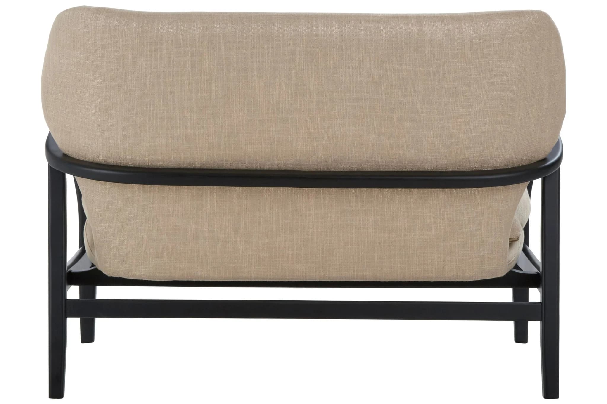 Stockholm 2 Seat Beige Sofa With Black Wood Frame - Seating, photo 2 of 8