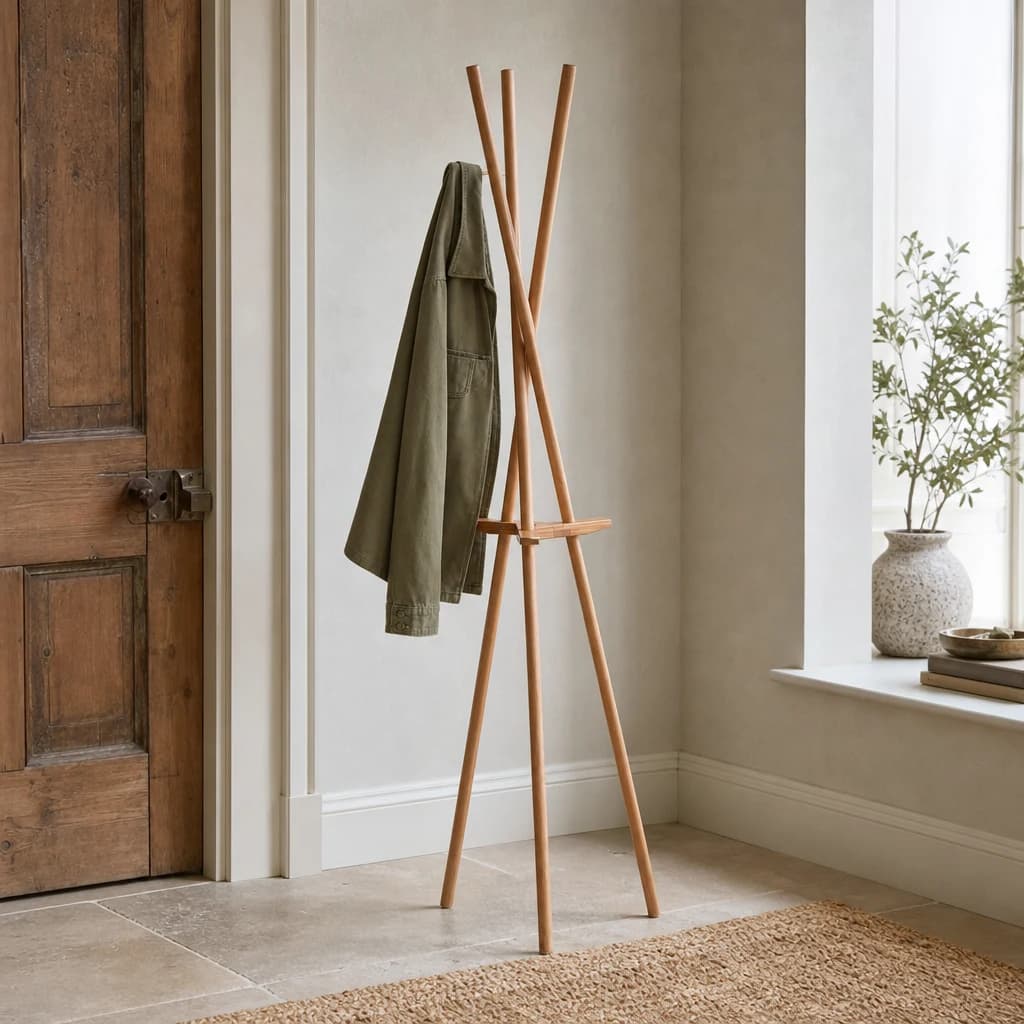 Rostok Natural Wood Coat Stand - Bookcases & shelving, photo 1 of 5