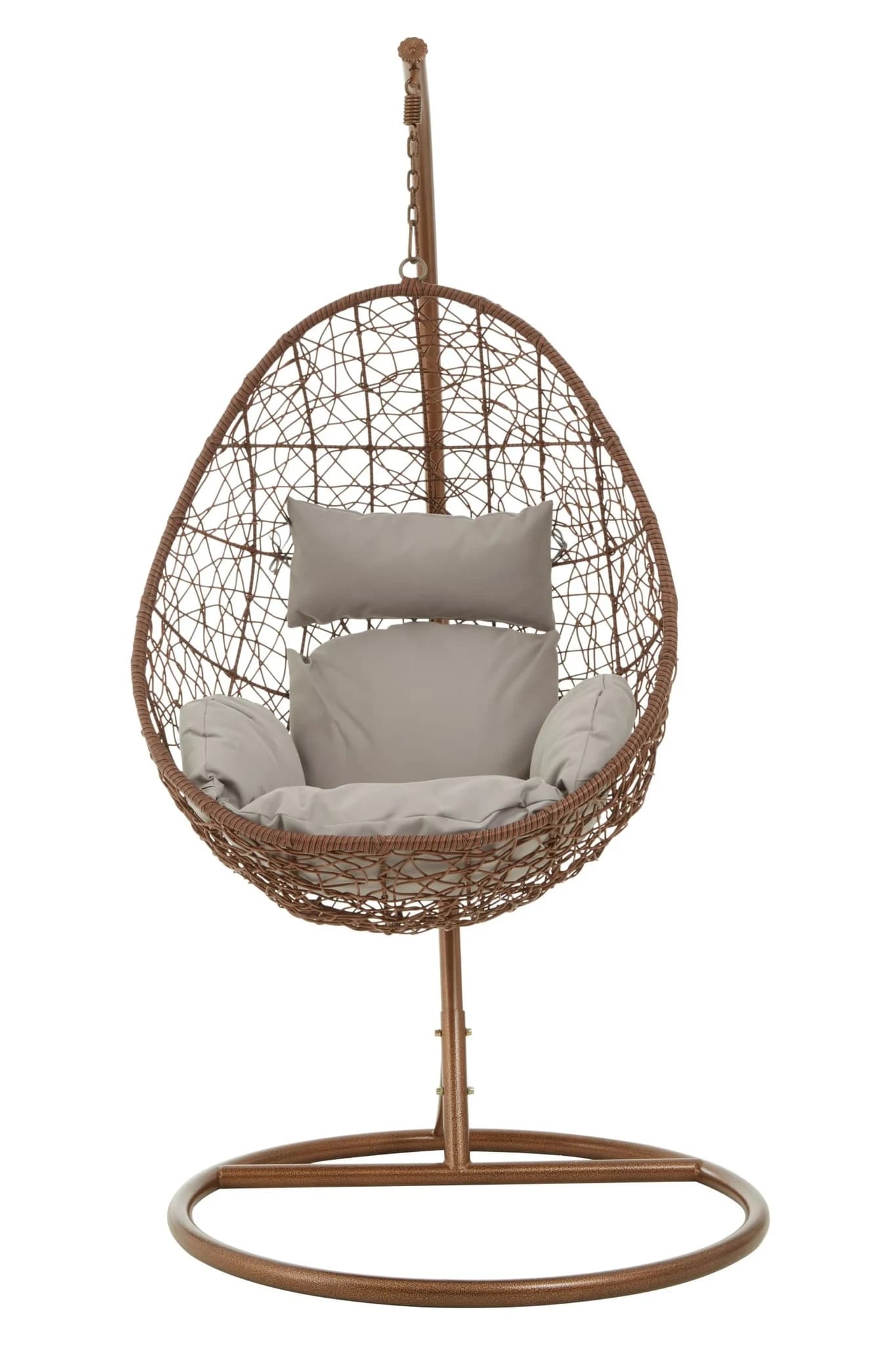 Goa Brown Rattan Hanging Chair - Seating, photo 4 of 8