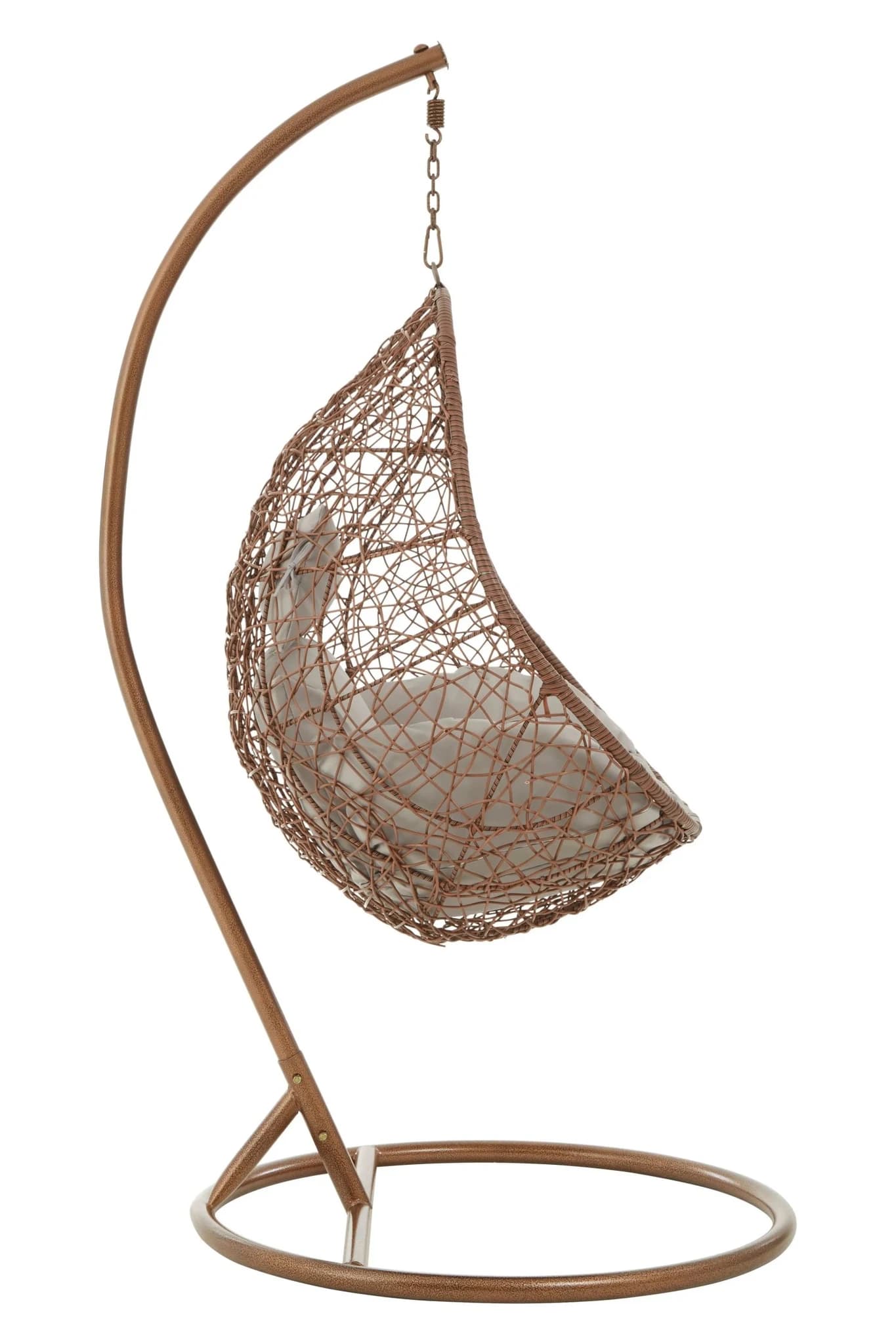 Goa Brown Rattan Hanging Chair - Seating, photo 3 of 8