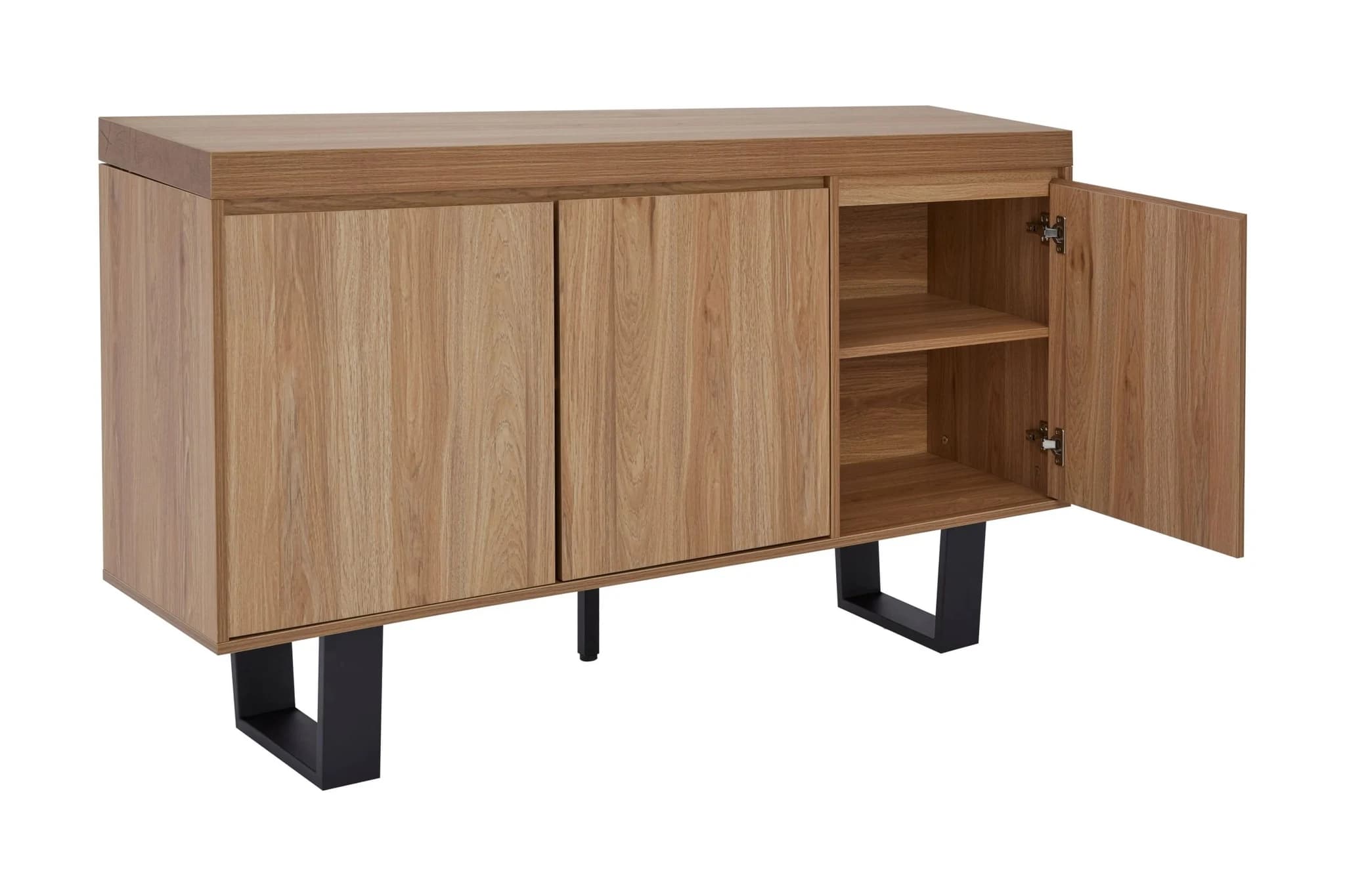 Oakton Wood Effect 3 Door Sideboard - Bookcases & shelving, photo 5 of 8