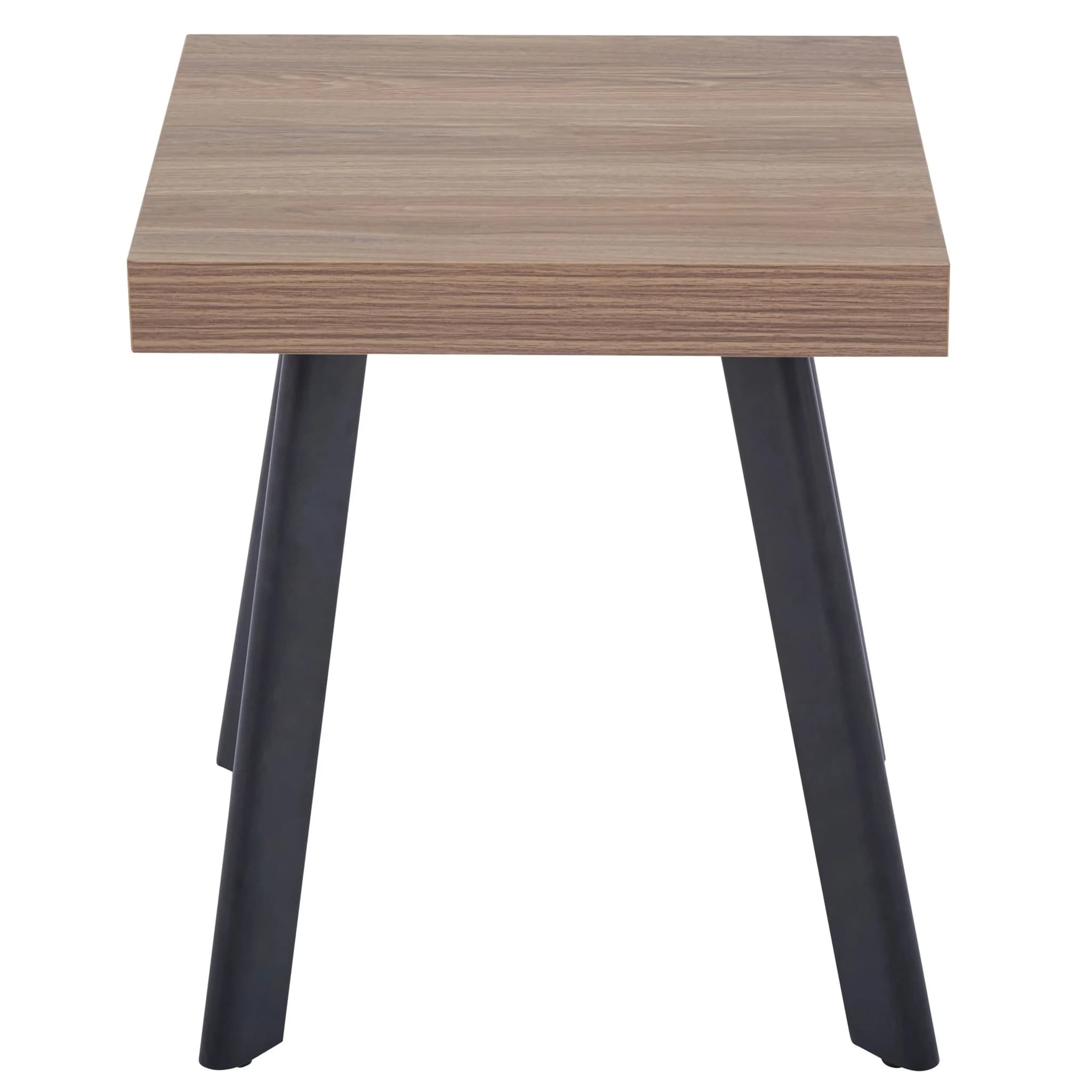 Oakwill Wood Veneer Side Table with Black Metal Legs - Tables, photo 3 of 7