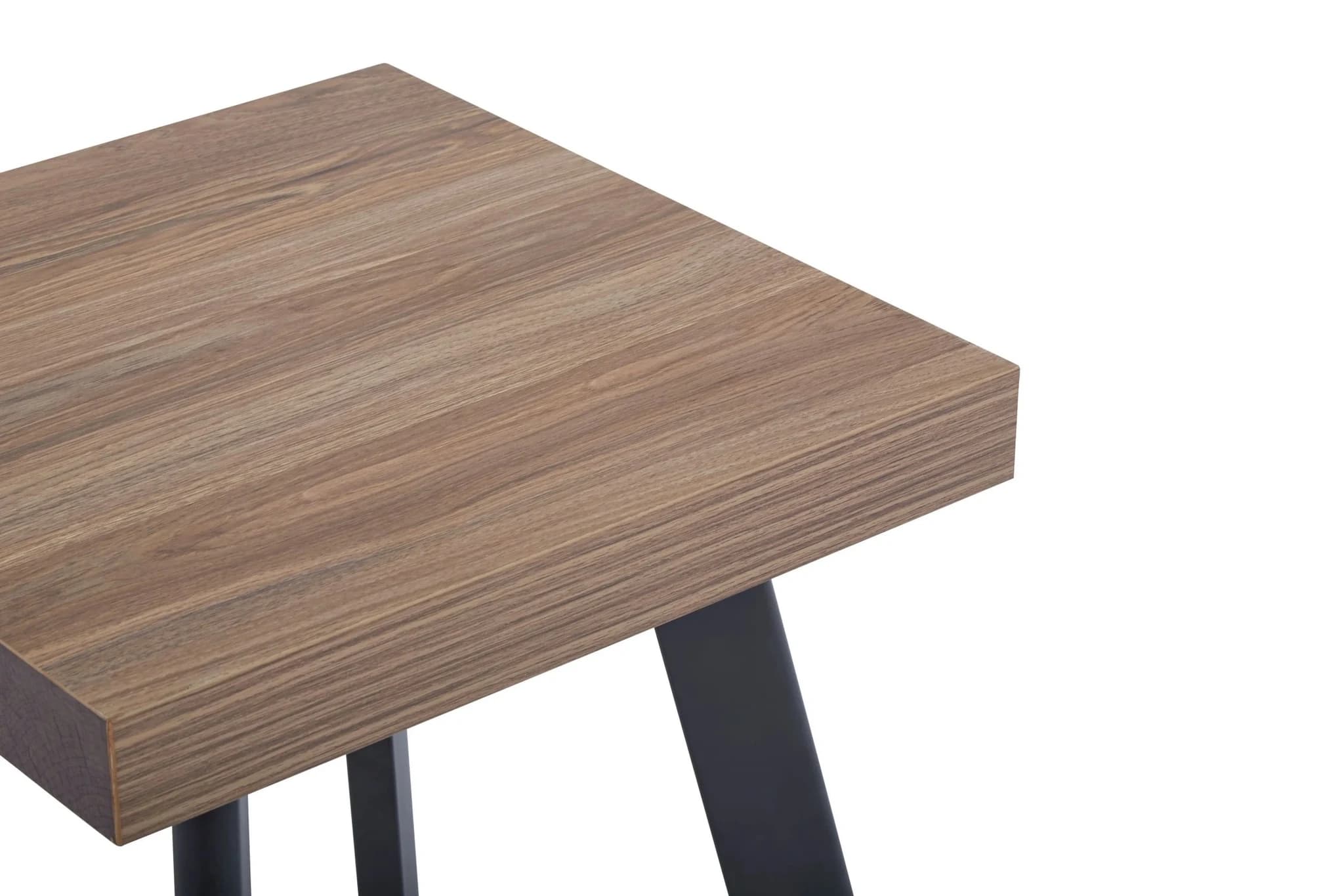 Oakwill Wood Veneer Side Table with Black Metal Legs - Tables, photo 6 of 7