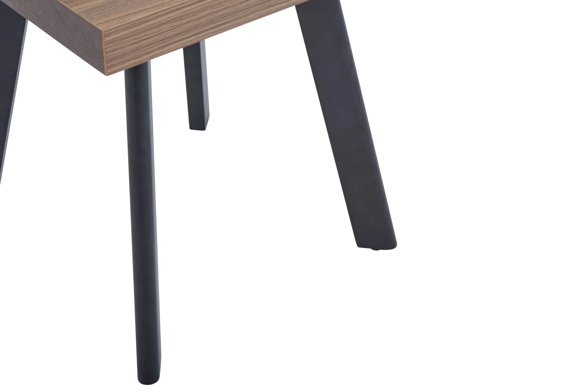 Oakwill Wood Veneer Side Table with Black Metal Legs - Tables, photo 4 of 7
