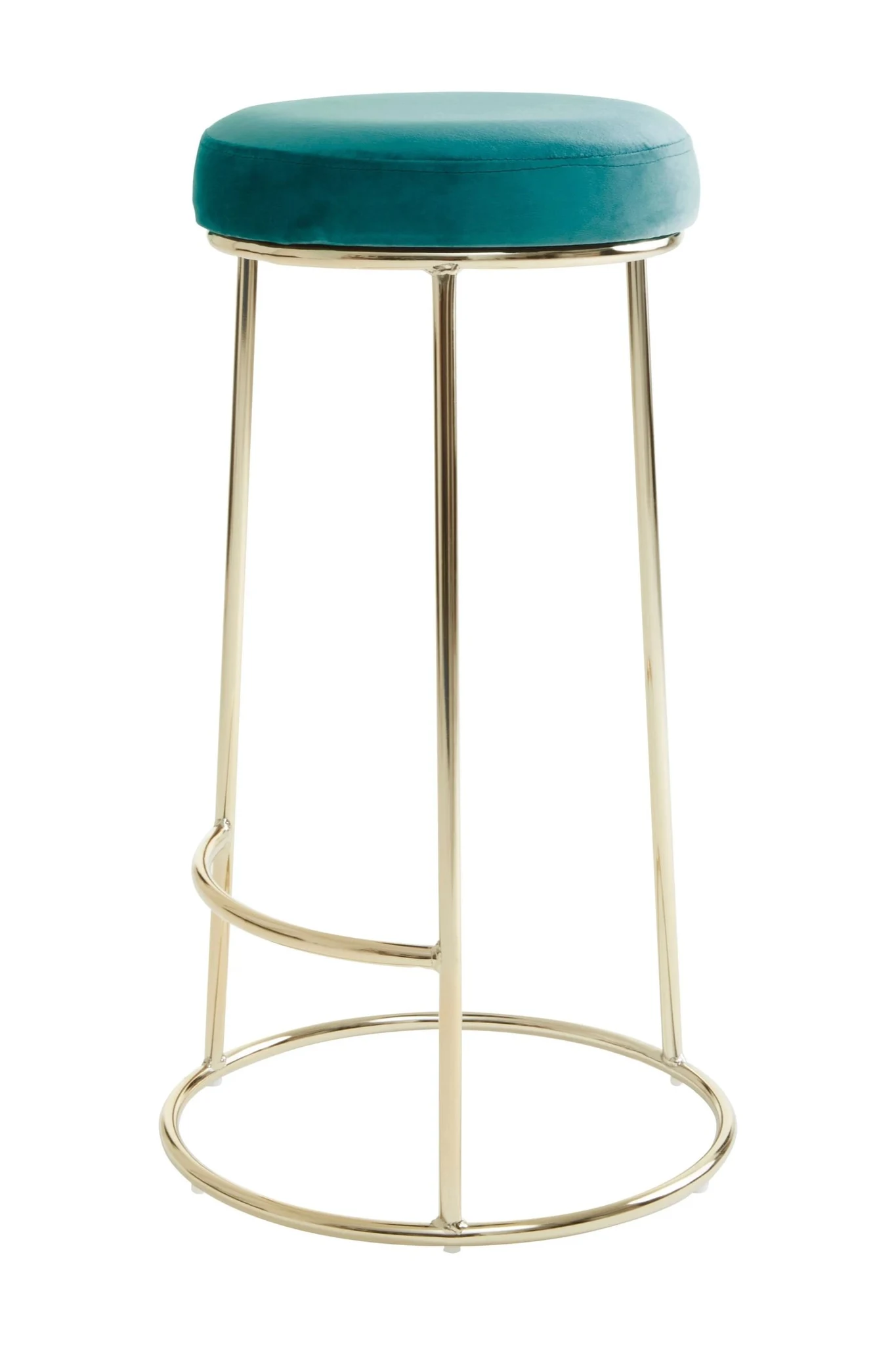 Manhattan Green Velvet Tall Bar Stool - Seating, photo 4 of 8