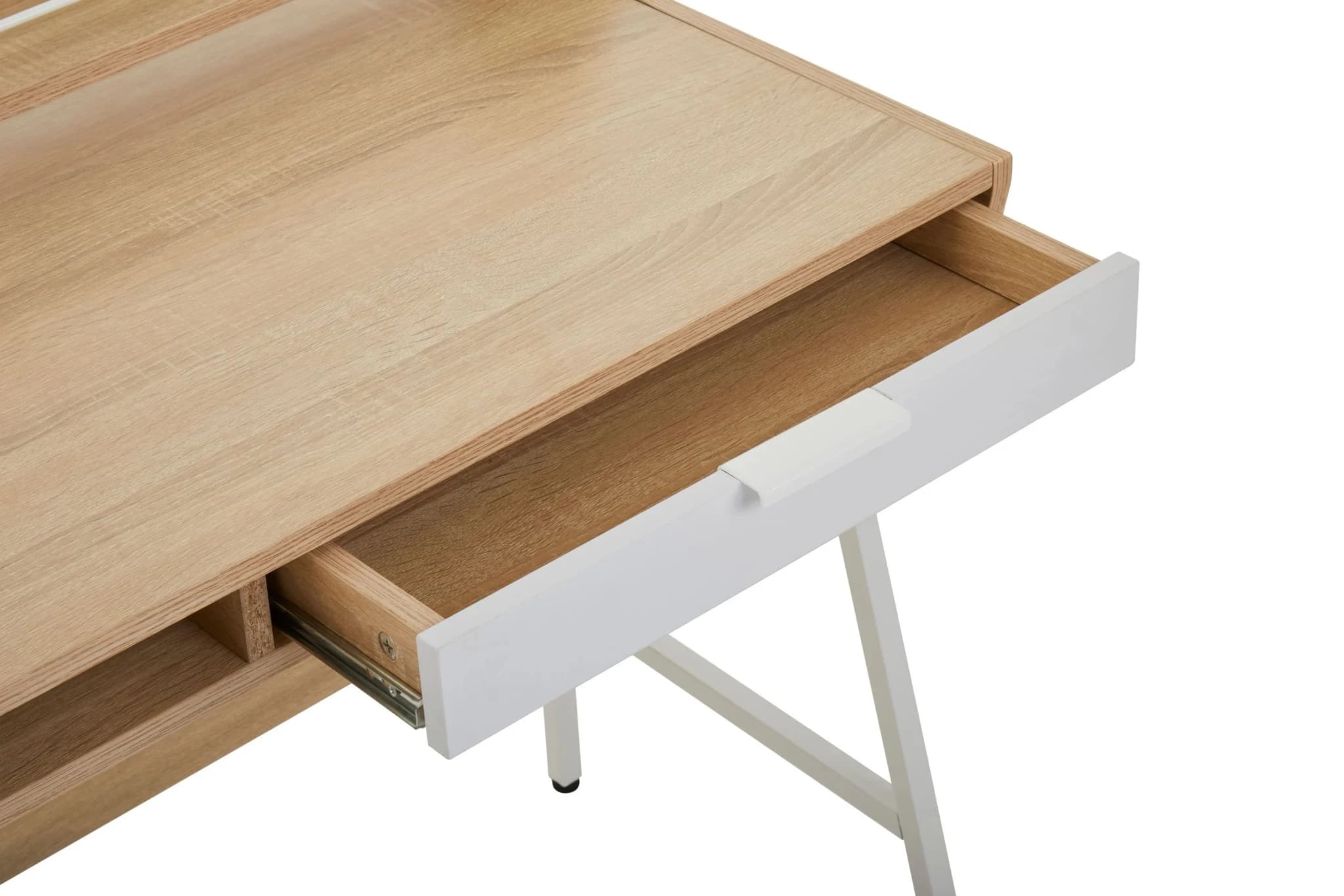 Bradbury Natural Oak Veneer Desk - Tables, photo 7 of 8