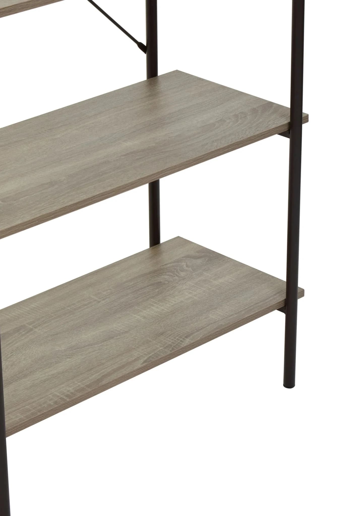 Bradbury Five Tier Grey Oak Veneer Shelf Unit - Bookcases & shelving, photo 7 of 8
