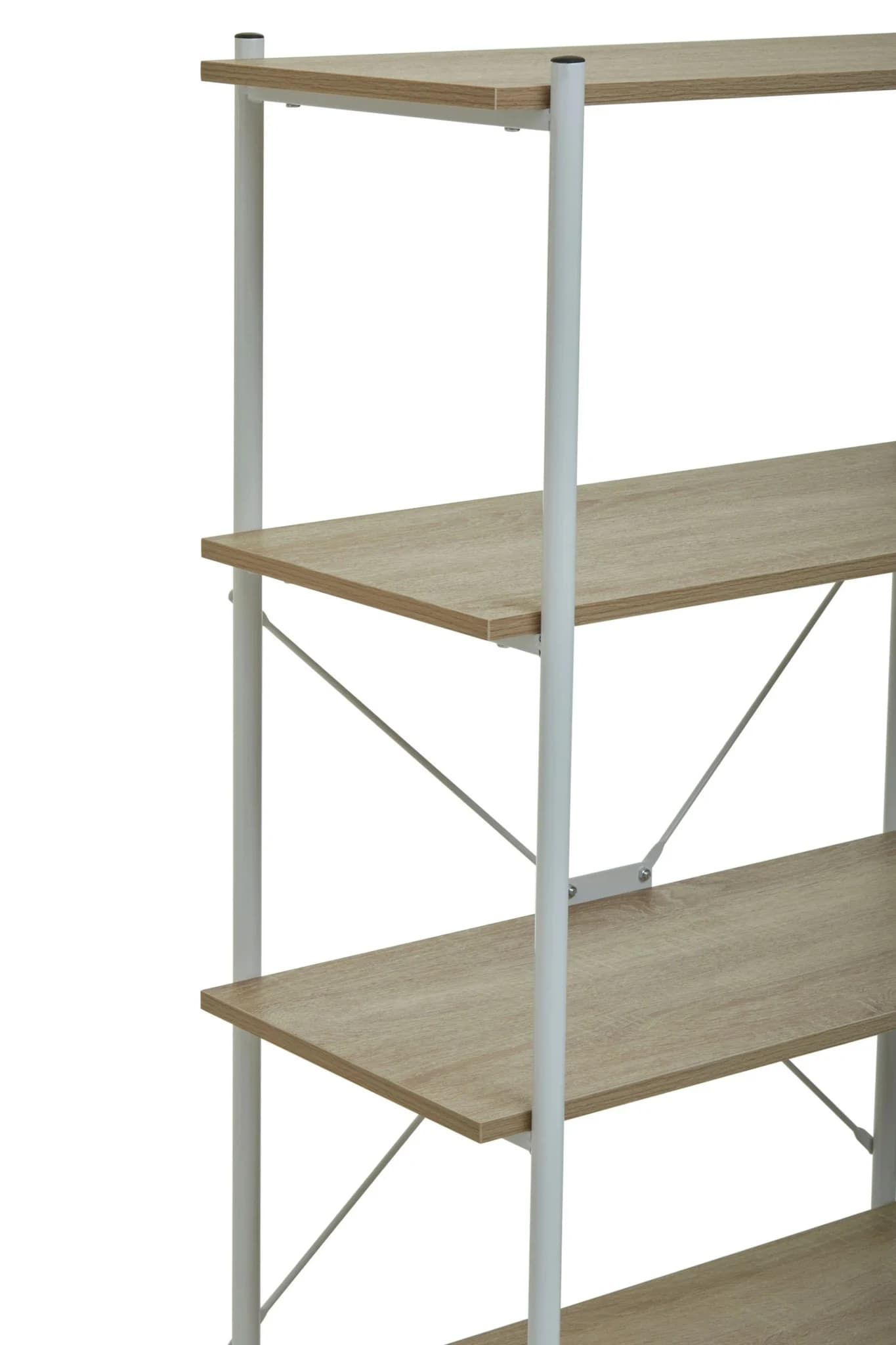 Bradbury Five Tier Natural Oak Veneer Shelf Unit - Bookcases & shelving, photo 8 of 8