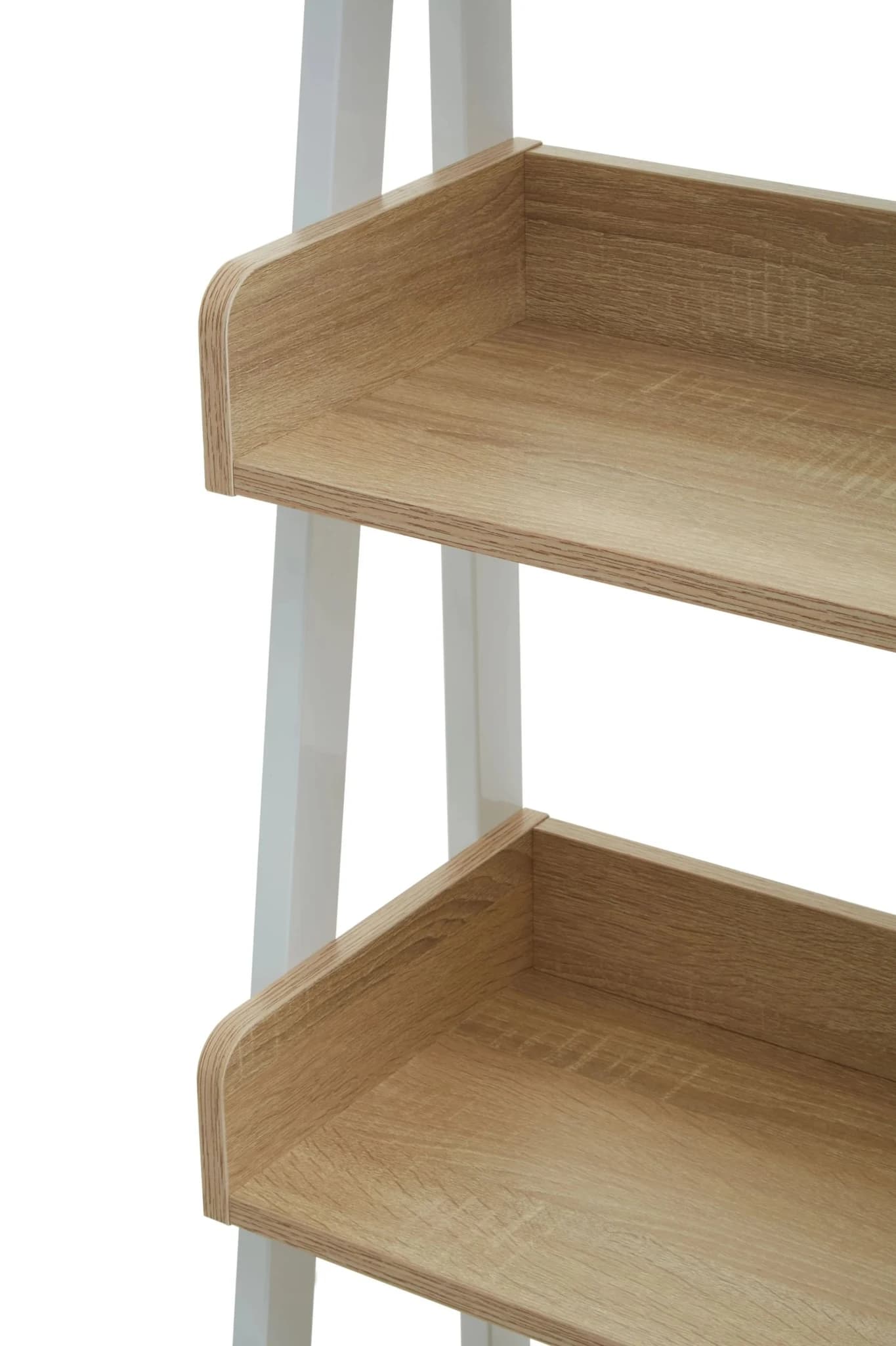 Bradbury Five Tier Natural Oak Effect Ladder Shelf Unit - Bookcases & shelving, photo 6 of 7