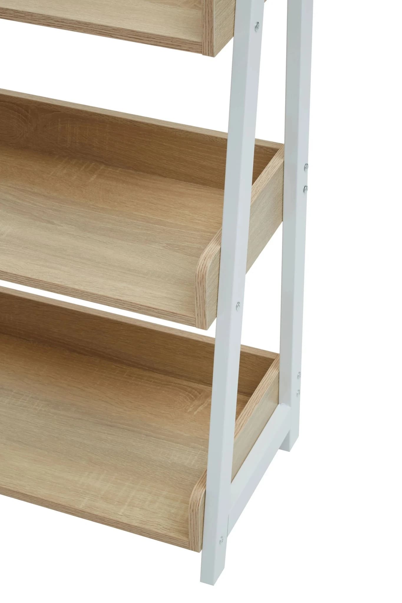 Bradbury Five Tier Natural Oak Effect Ladder Shelf Unit - Bookcases & shelving, photo 5 of 7