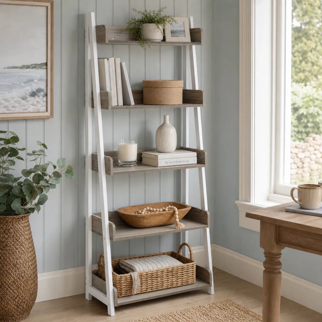 Bradbury Five Tier Oak Effect Shelf Unit - Bookcases & shelving, photo 1 of 7