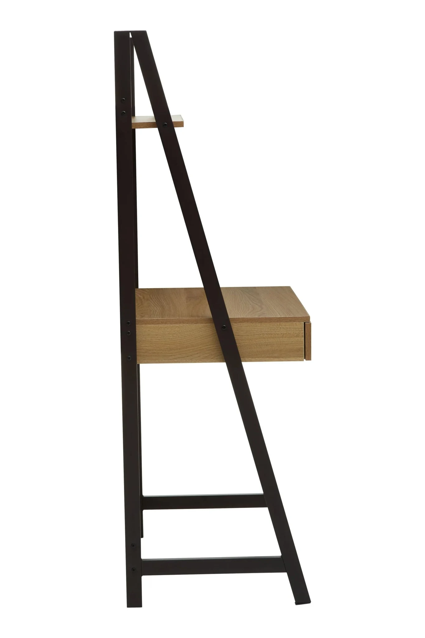 Bradbury Natural Oak Effect Desk with Metal Frame - Tables, photo 8 of 8