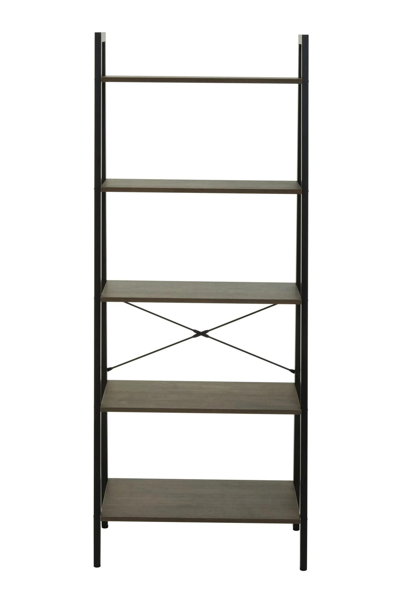 Bradbury Five Tier Dark Oak Veneer Ladder Shelf Unit - Bookcases & shelving, photo 4 of 8