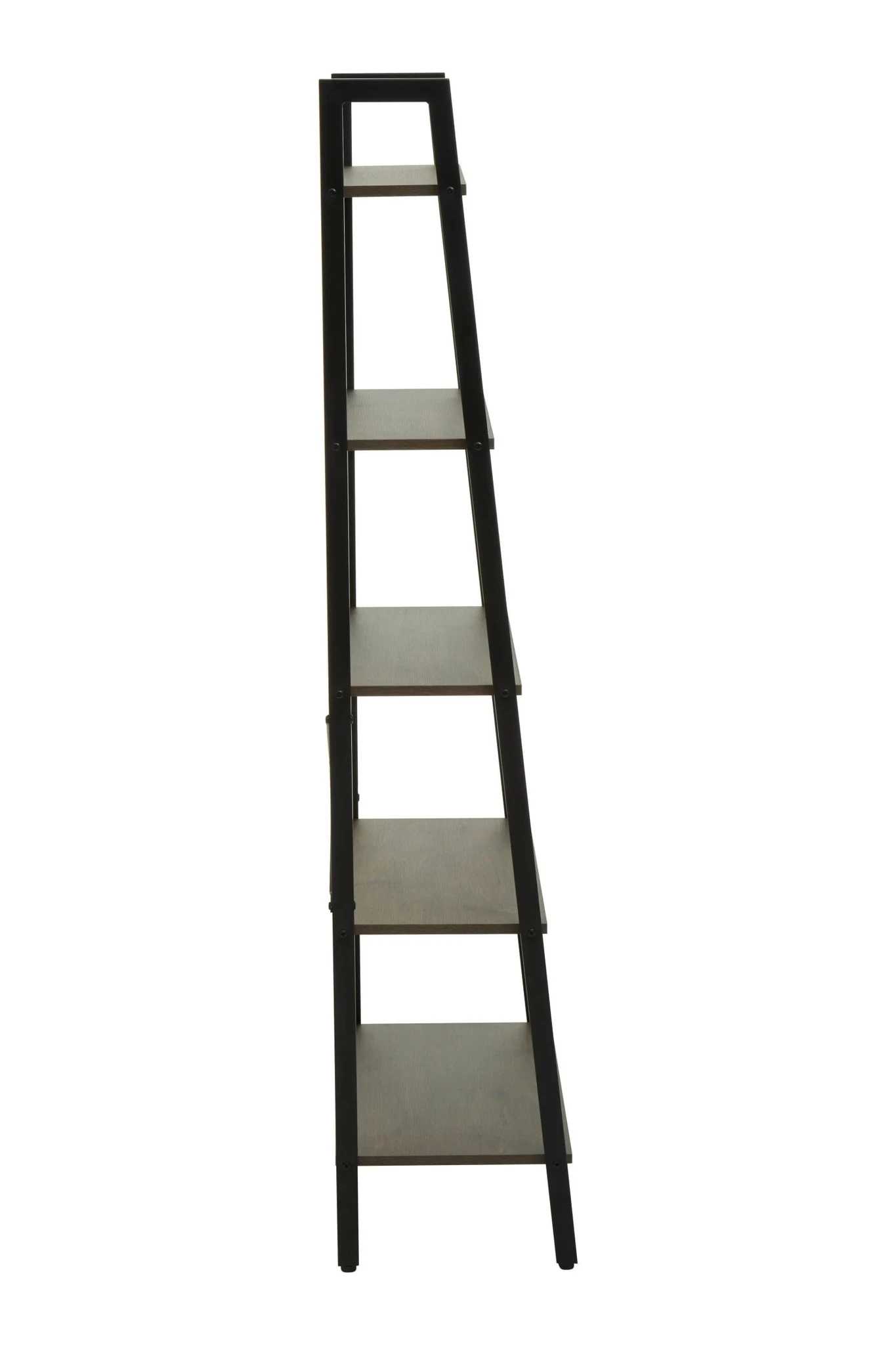 Bradbury Five Tier Dark Oak Veneer Ladder Shelf Unit - Bookcases & shelving, photo 3 of 8